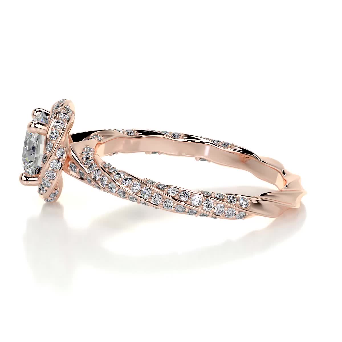 Joanne Lab Grown Diamond Ring -14K Rose Gold (RTS)、mySite、hinf8tx79