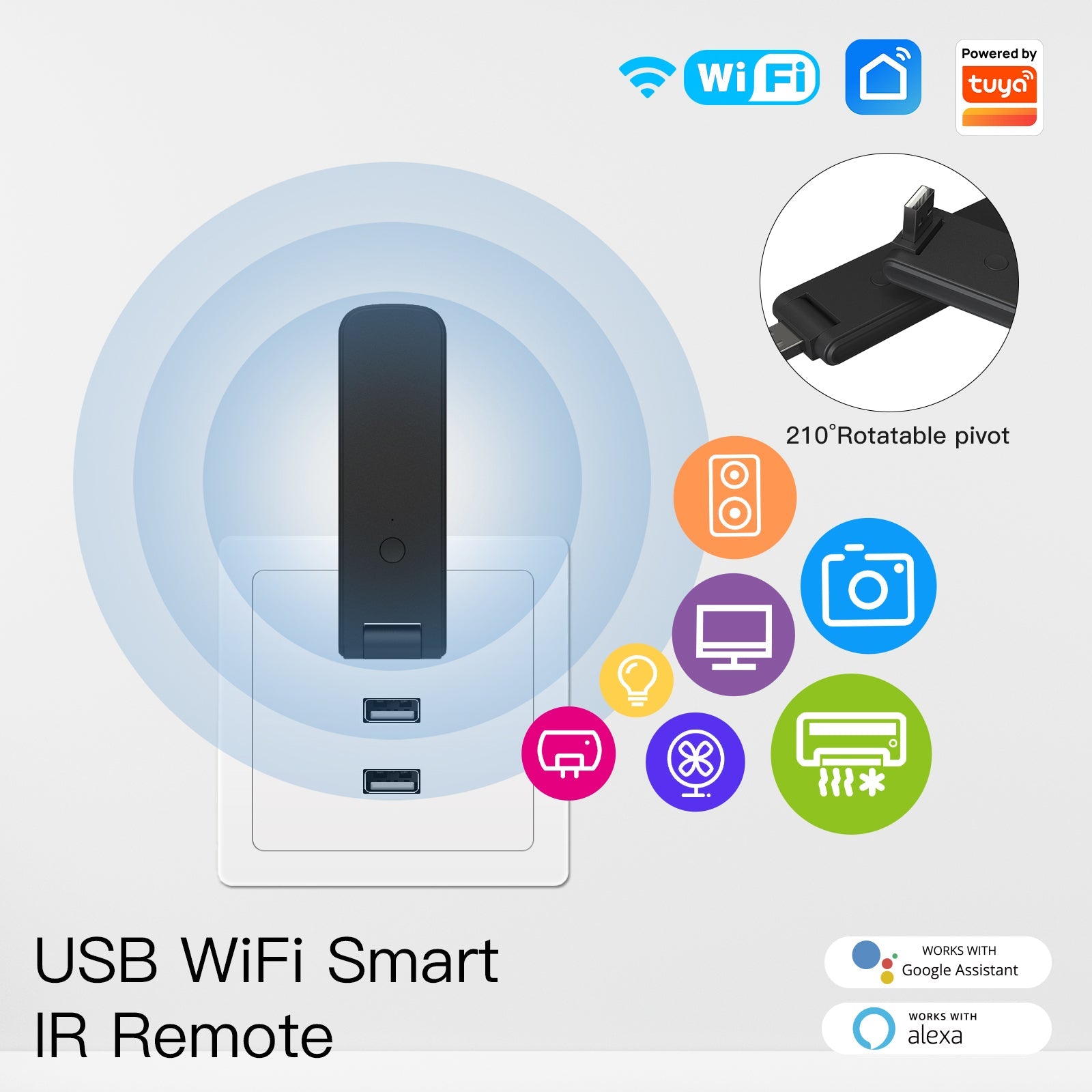 MOES WiFi USB Smart IR RF Wireless Universal Remote Controller、mySite、fannypackpong