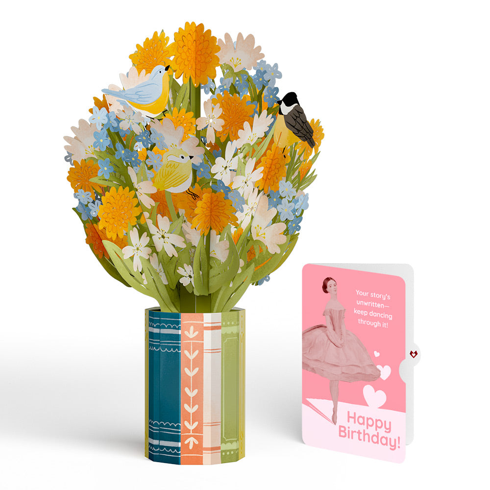 Spring Joy Birthday Bouquet and Dancing Through Life Sentiment Set、mySite、solidvoid
