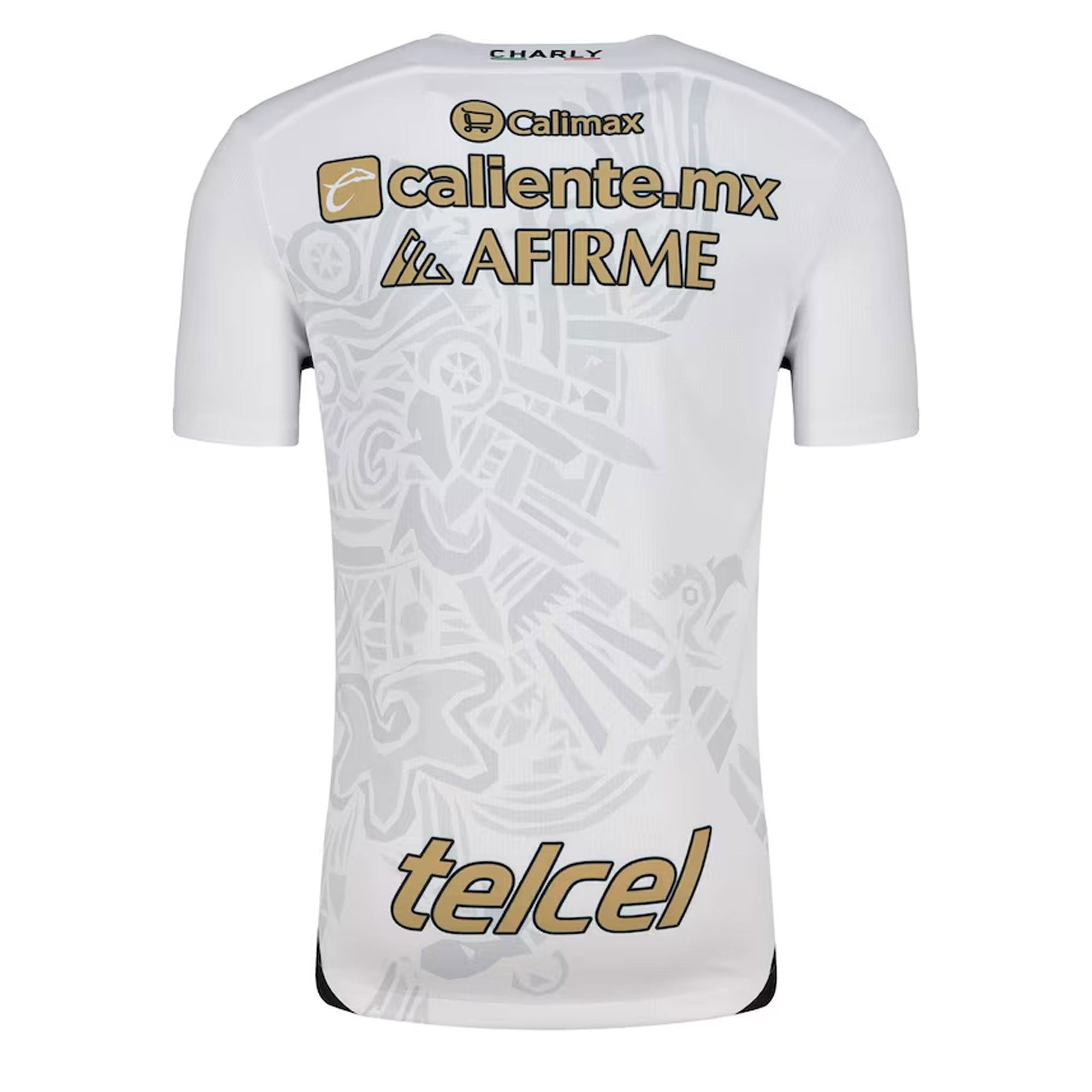 Charly Men's Xolos De Tijuana 2024/25 Authentic Away Jersey White/Gold、mySite、noshort
