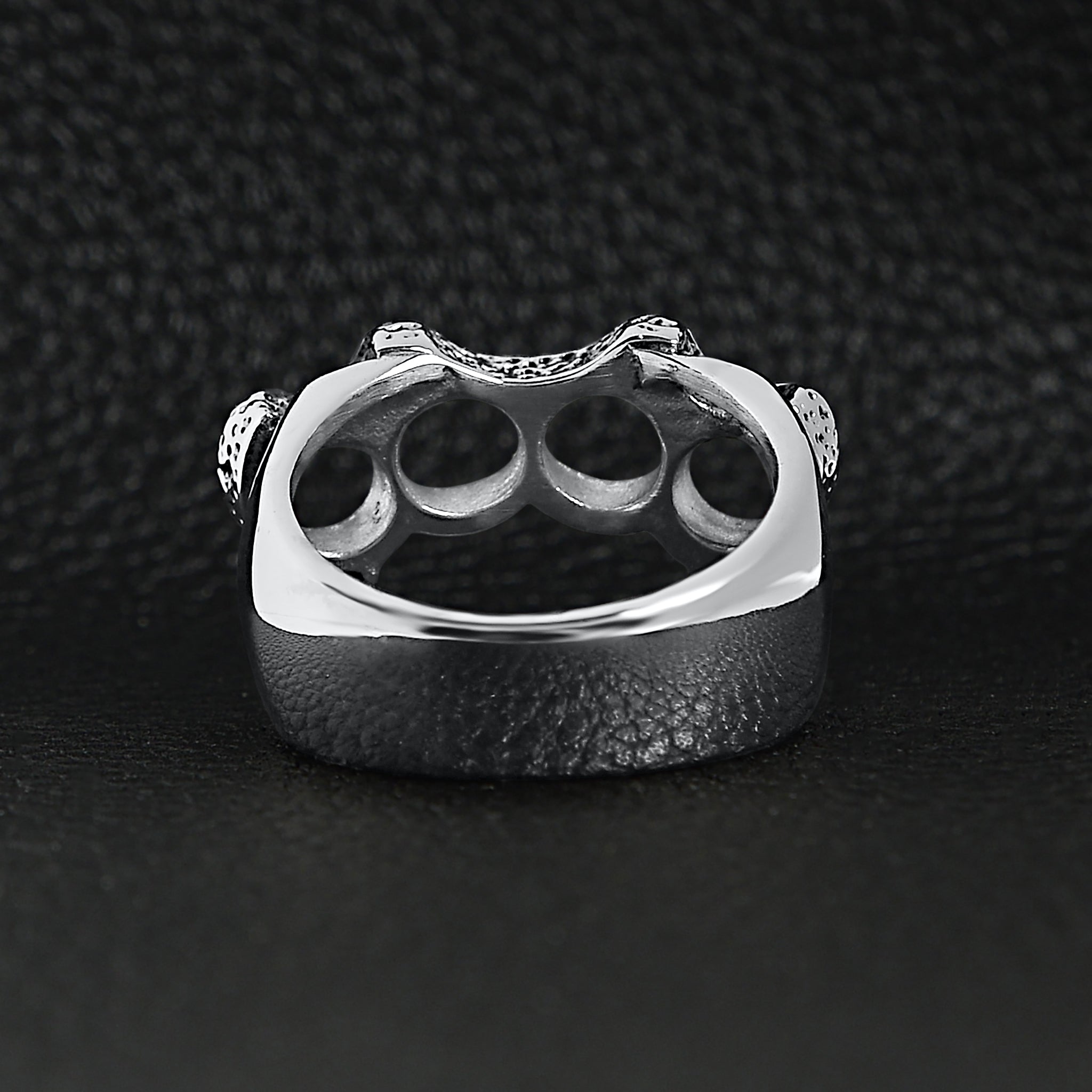 Stainless Steel Polished Knuckle Duster Ring / SCR3057、mySite、dreamappss