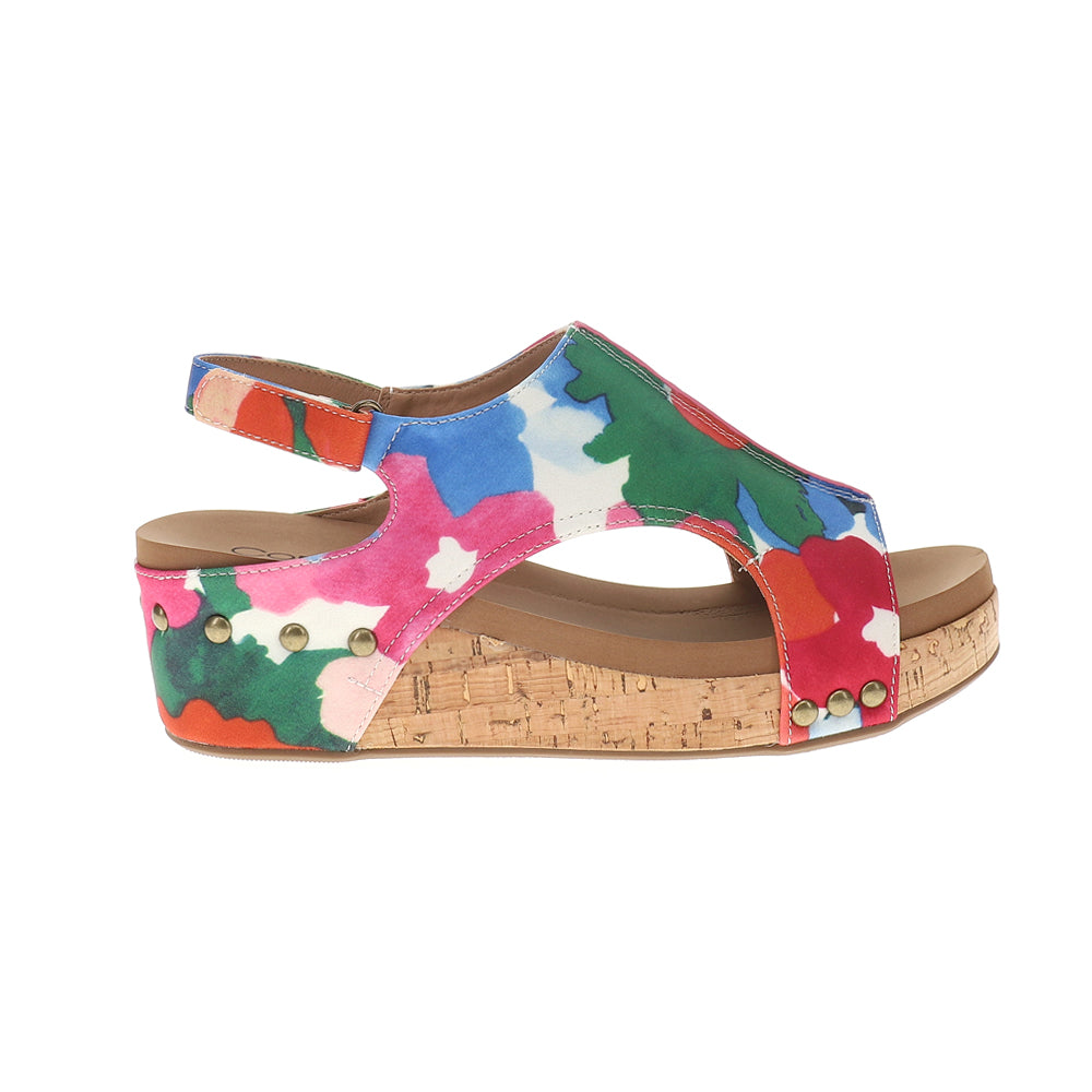 Volta II Floral Studded Slingback Wedge Sandals、mySite、gtrtttuynbv