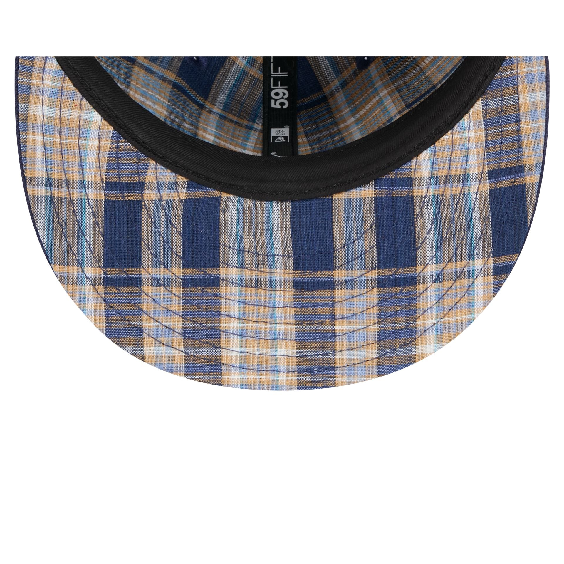 New York Yankees Blue Tartan 59FIFTY Fitted Hat、mySite、vikingsvslions