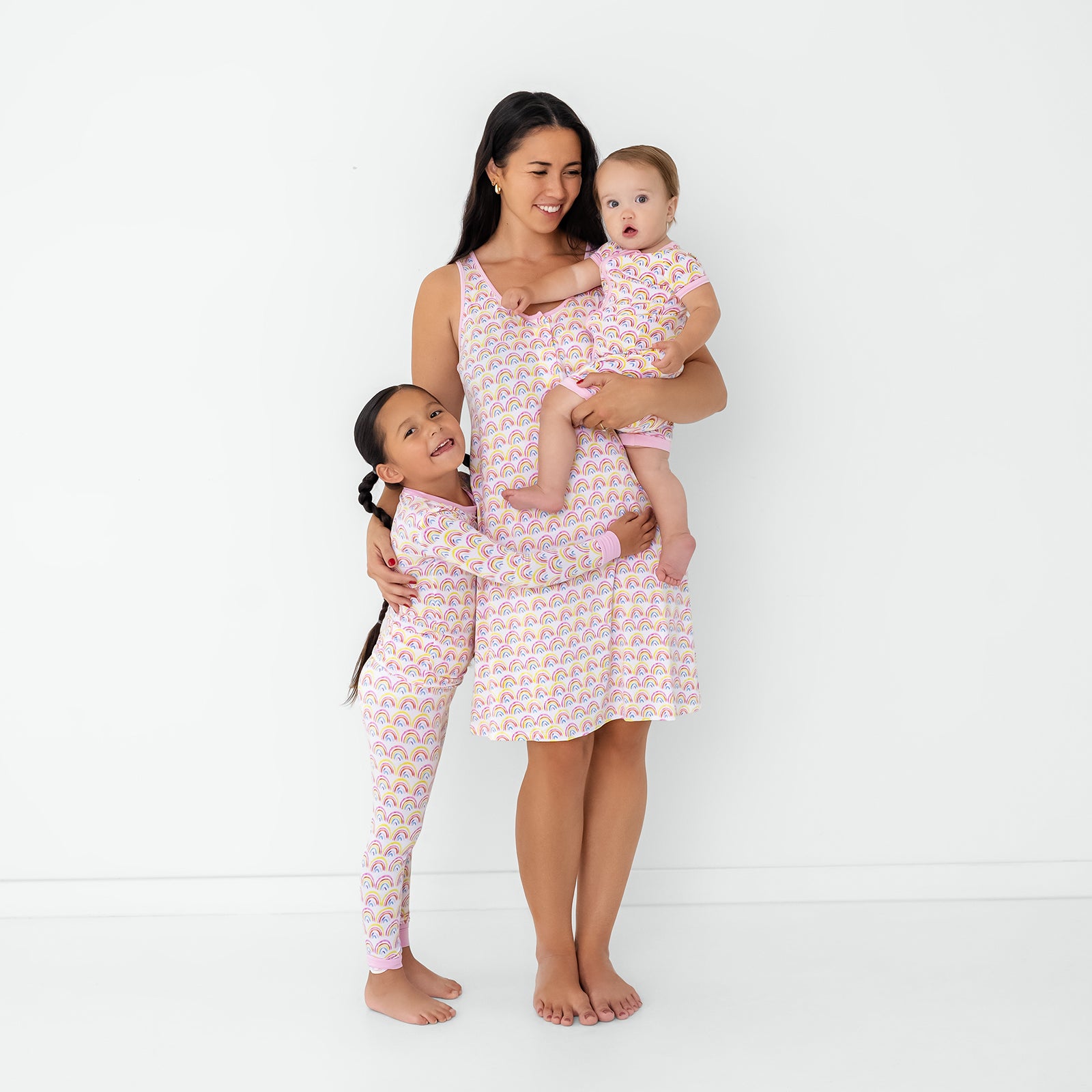  Pastel Rainbows Two-Piece Pajama Set、mySite、layawaytickets