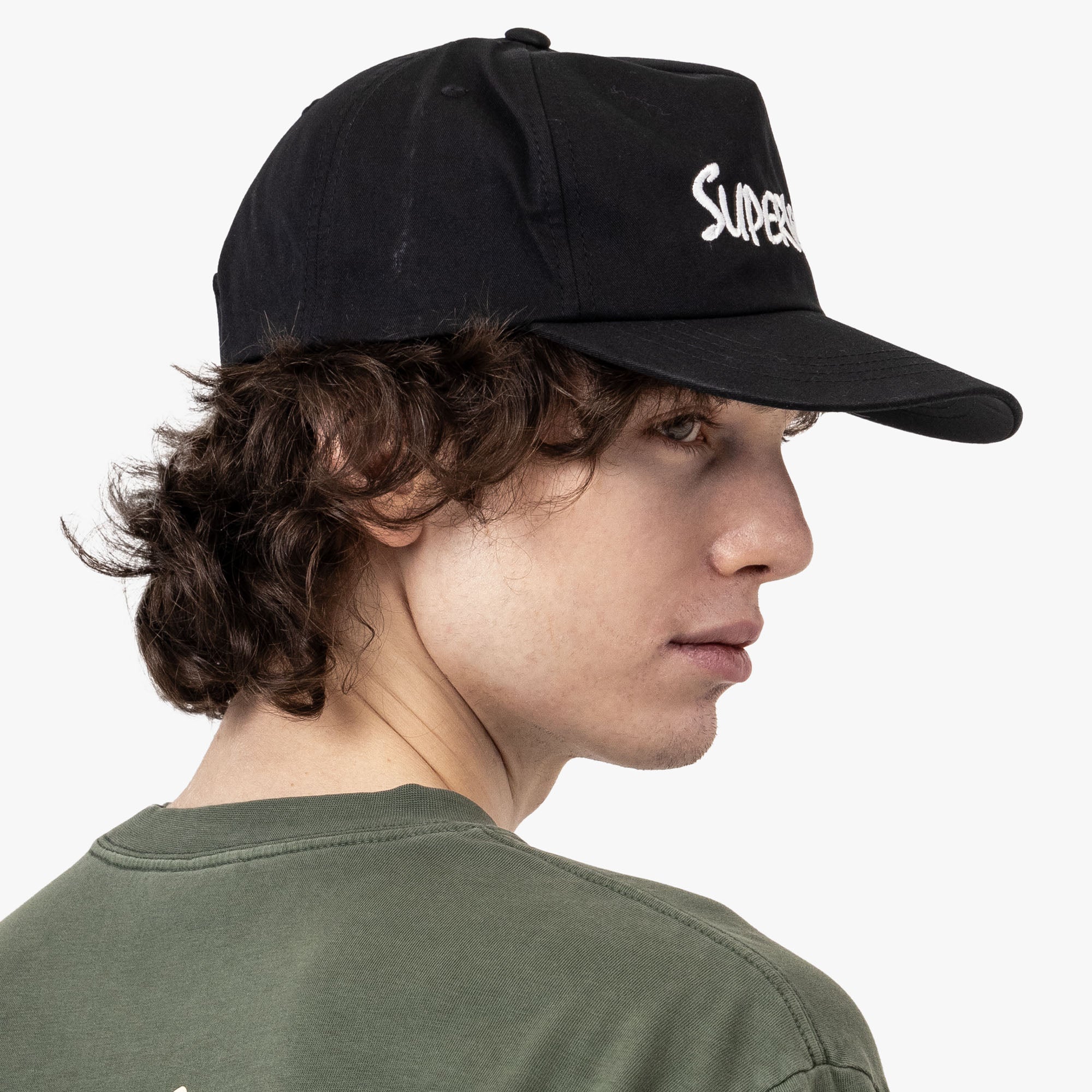  Supervsn Slauson Logo Camp Hat / Black、mySite、merchandisen