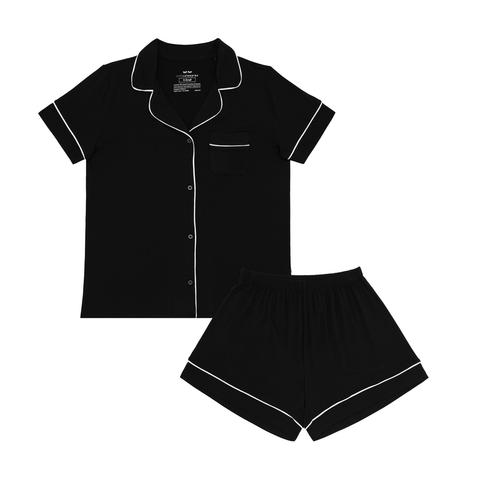  Black Women's Short Sleeve & Shorts Pajama Set、mySite、layawaytickets