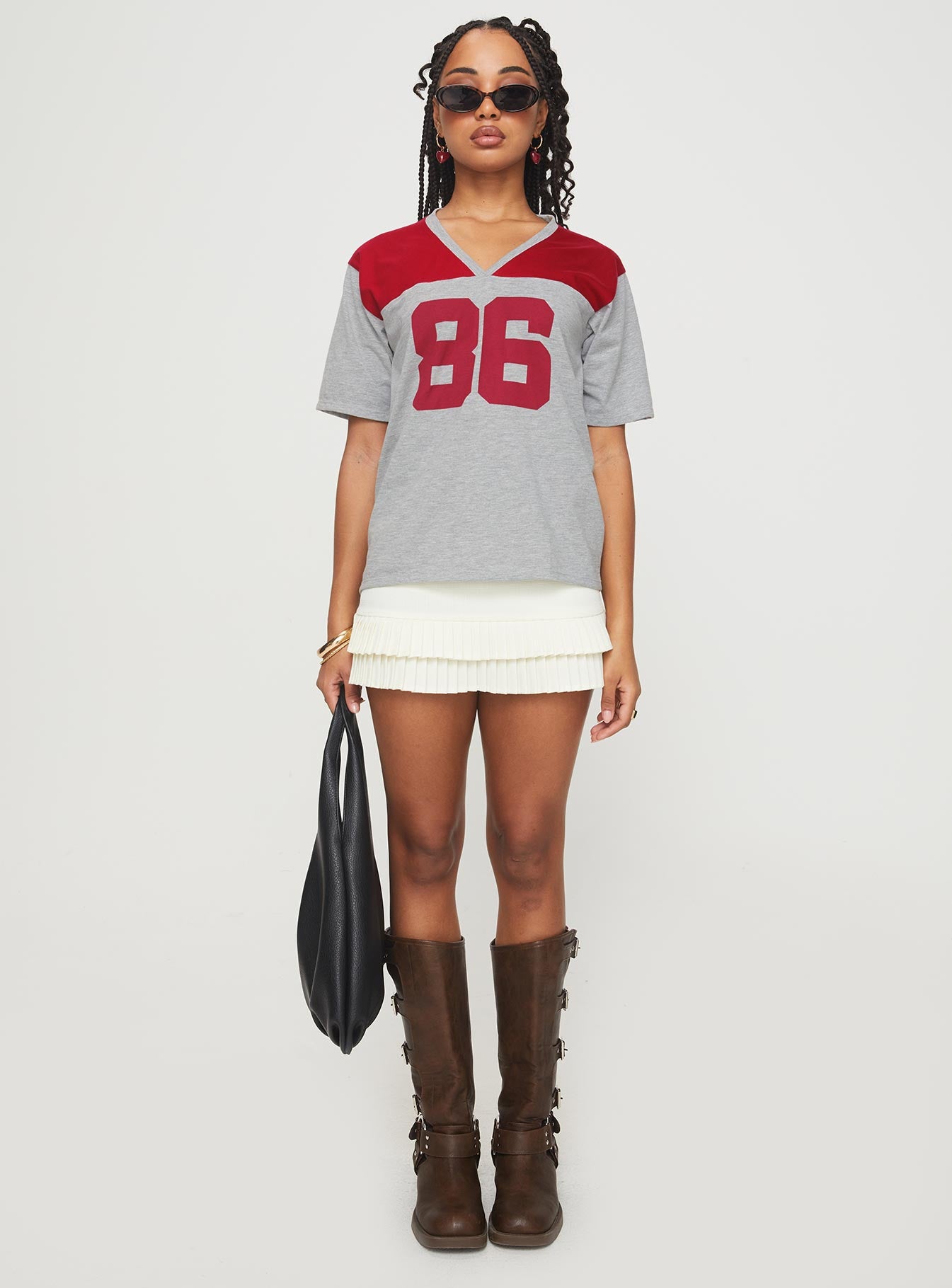 Balap Top Grey Marle / Red、mySite、solidvoid