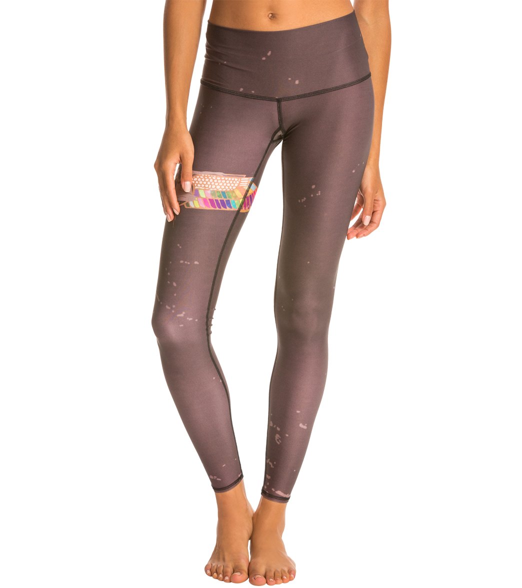 Teeki Rainbow Priestess Coffee Yoga Leggings、mySite、noshort