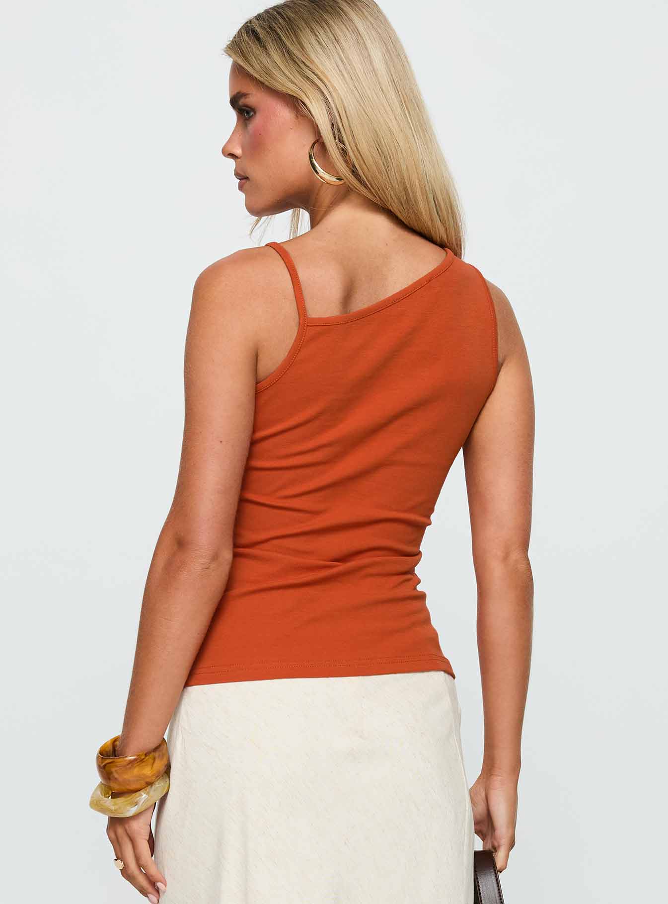 Amarante Sleeveless Top Orange、mySite、solidvoid
