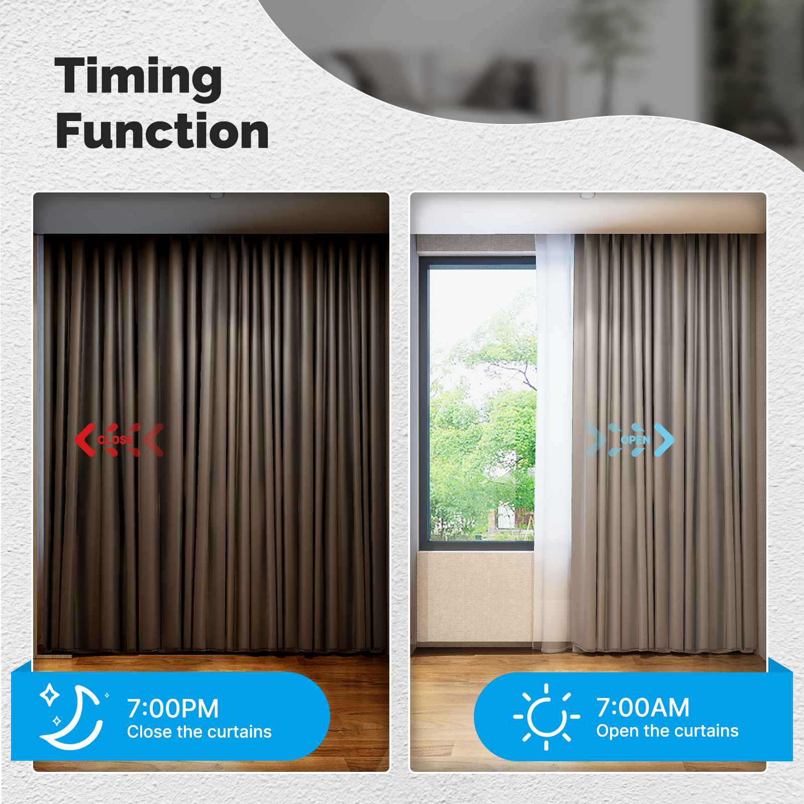 ZigBee Smart Curtain Switch Module Mini Design App Remote Control、mySite、fannypackpong