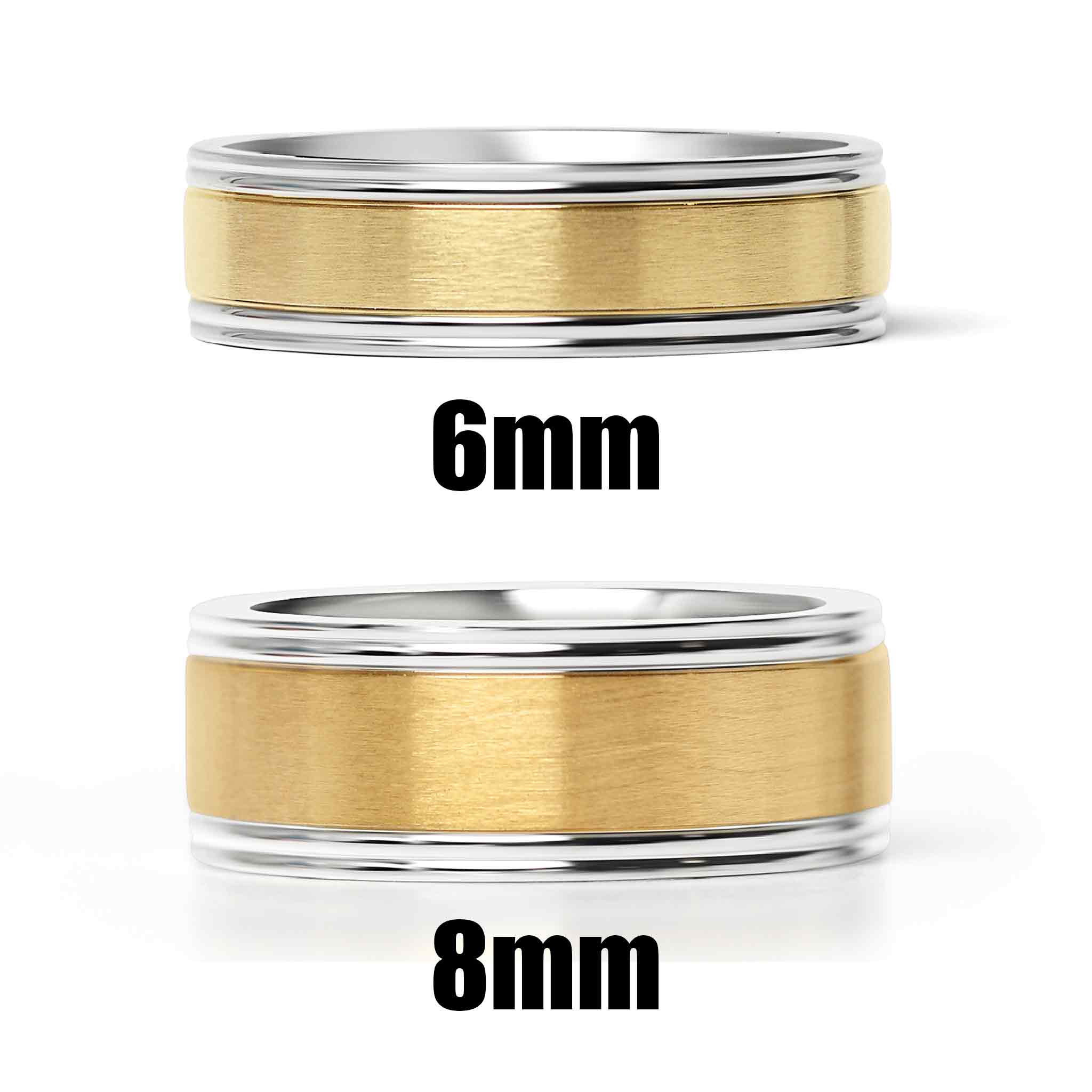 18K Gold PVD Center Stainless Steel Ring / CFR7027、mySite、dreamappss