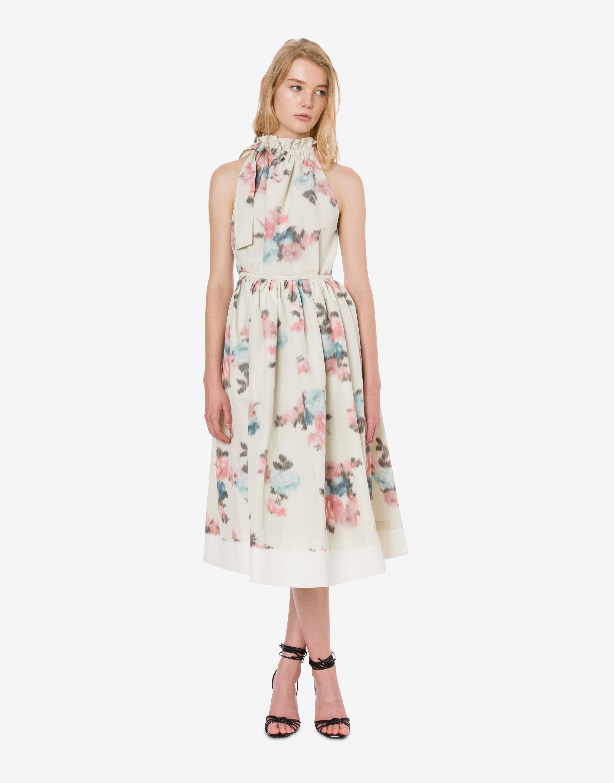 Abito longuette in taffetà floreale、mySite、aoinhome