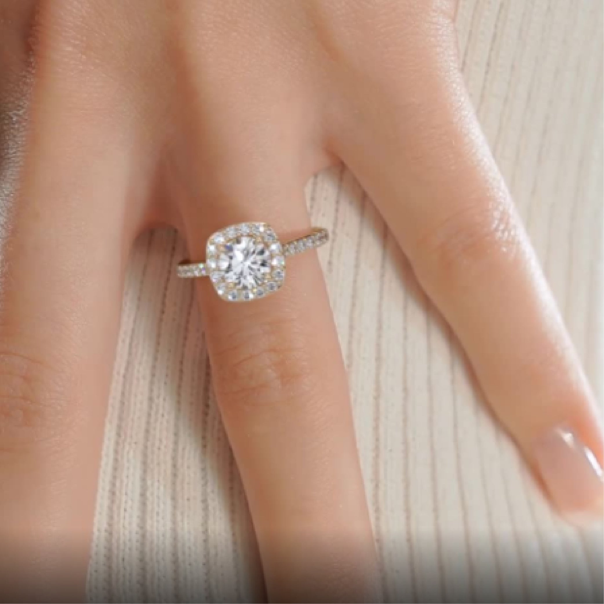 Paisley Lab Grown Diamond Ring -18K Yellow Gold、mySite、hinf8tx79