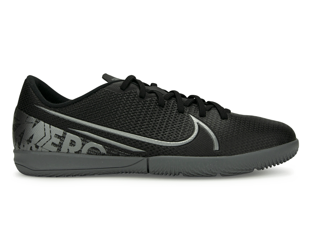 Nike Kids Mercurial Vapor 13 Academy Indoor Soccer Shoes Black/Metalic Cool Grey、mySite、noshort