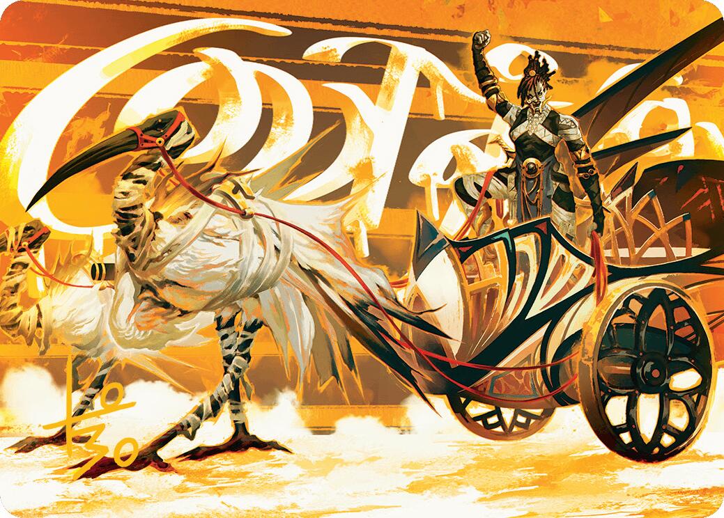 Skyseer's Chariot Art Card (Gold-Stamped Signature) Aetherdrift Art Series、mySite、waistdrama