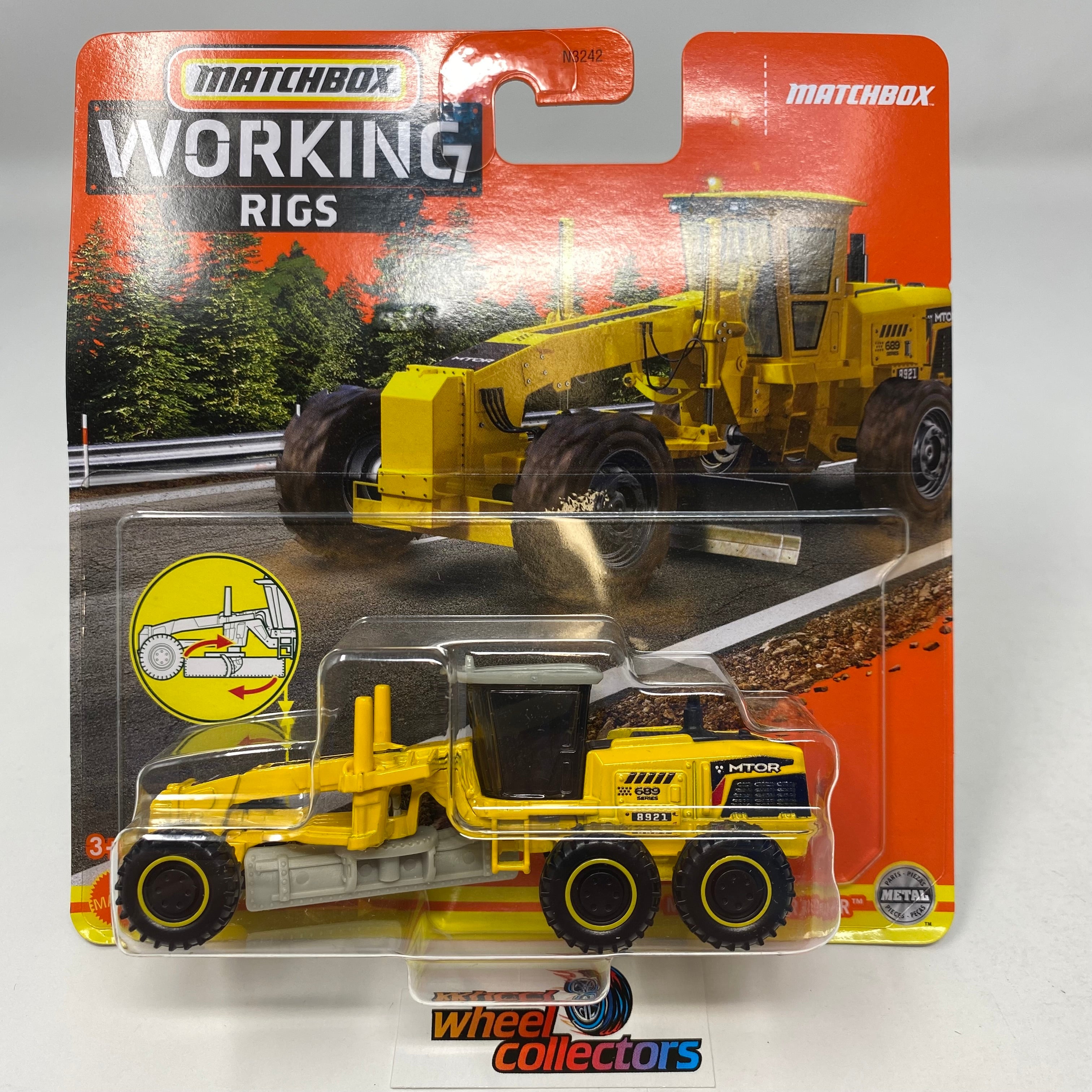 Road Grader Yellow * 2022 Matchbox Working Rigs Case Q Release、mySite、hgirdovlk