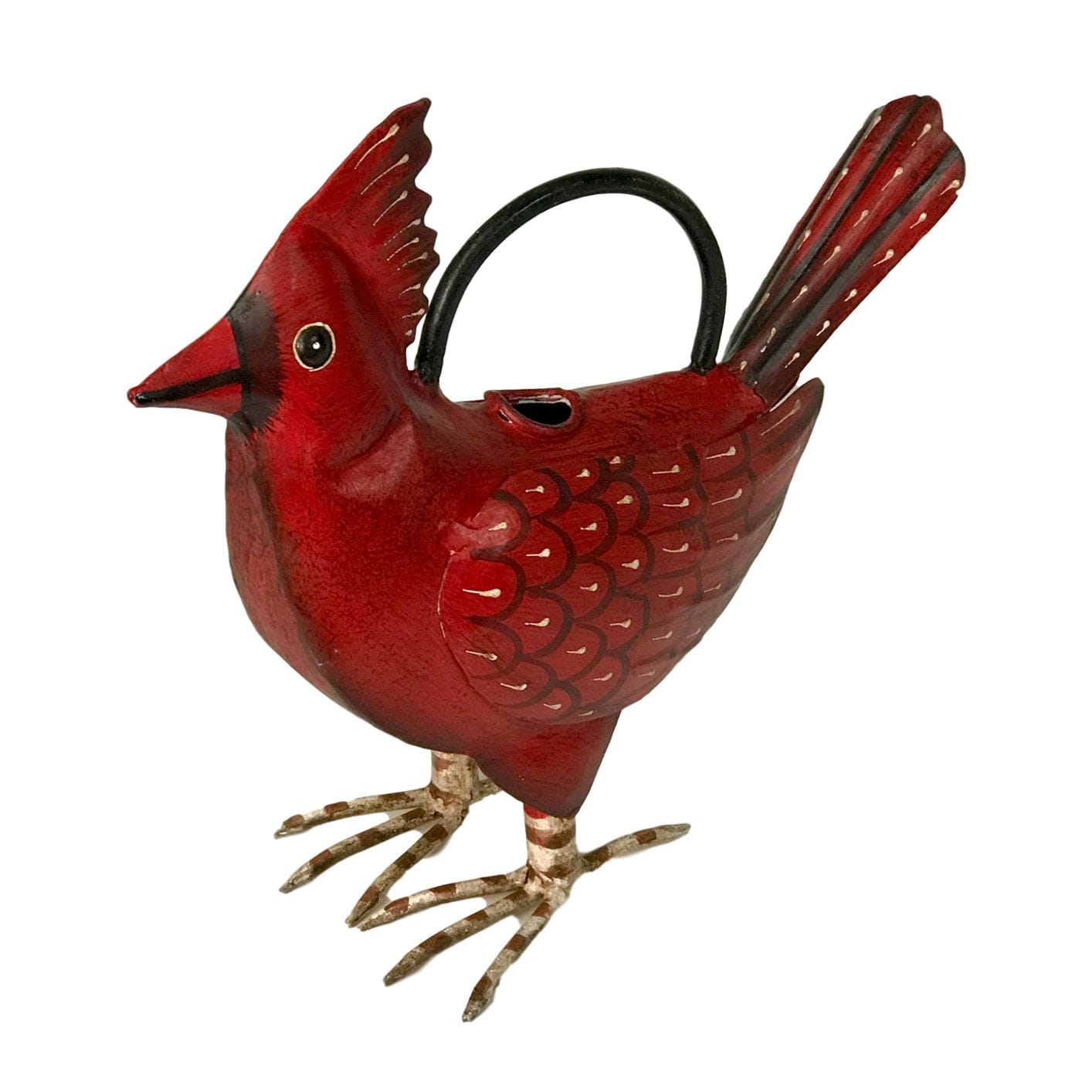 Cathy the Cardinal Metal Art Watering Can *、mySite、g9winljtr