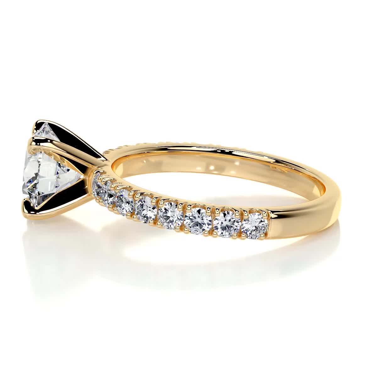 Alison Lab Grown Diamond Ring -18K Yellow Gold、mySite、hinf8tx79