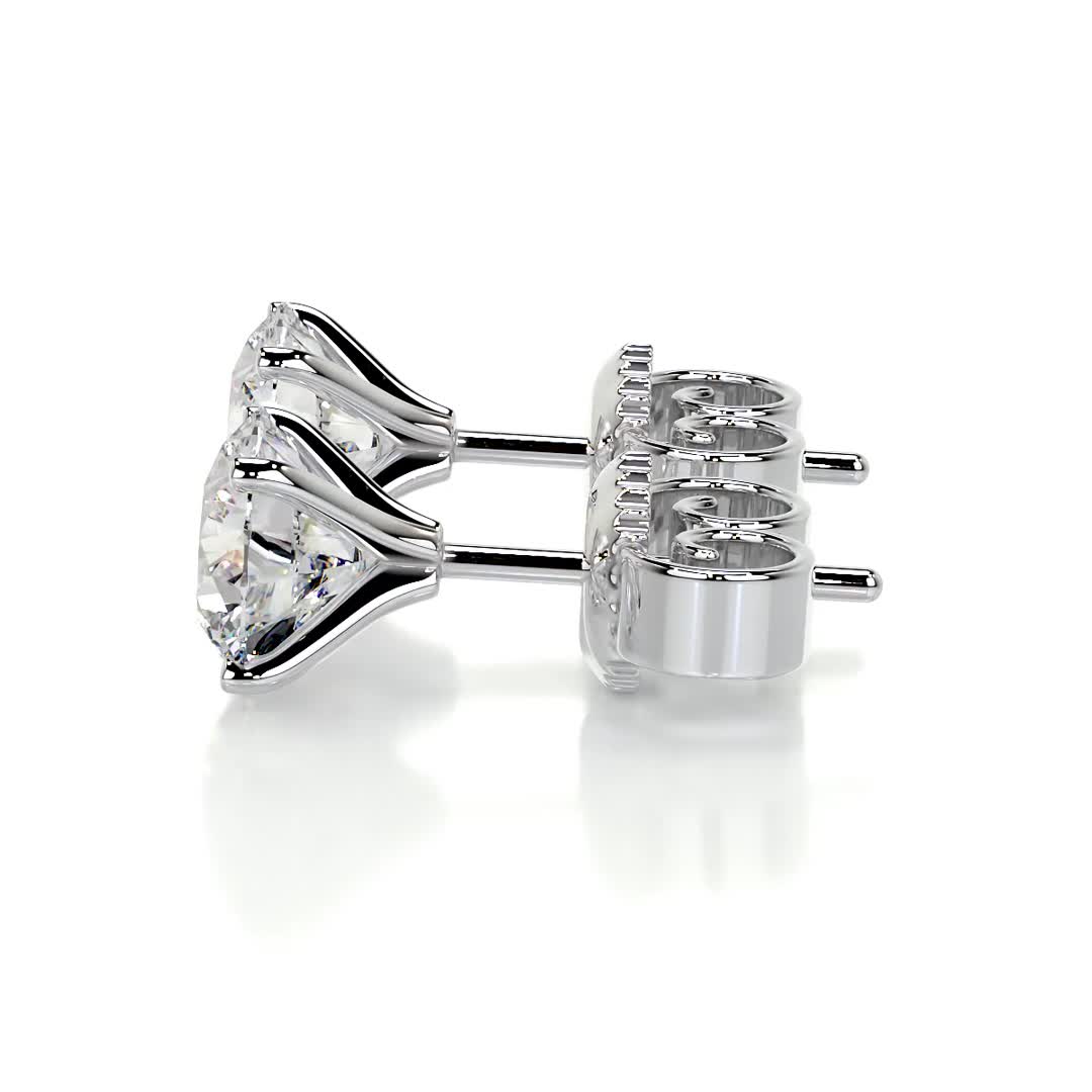 Allen Lab Grown Diamond Earrings -14K White Gold、mySite、hinf8tx79