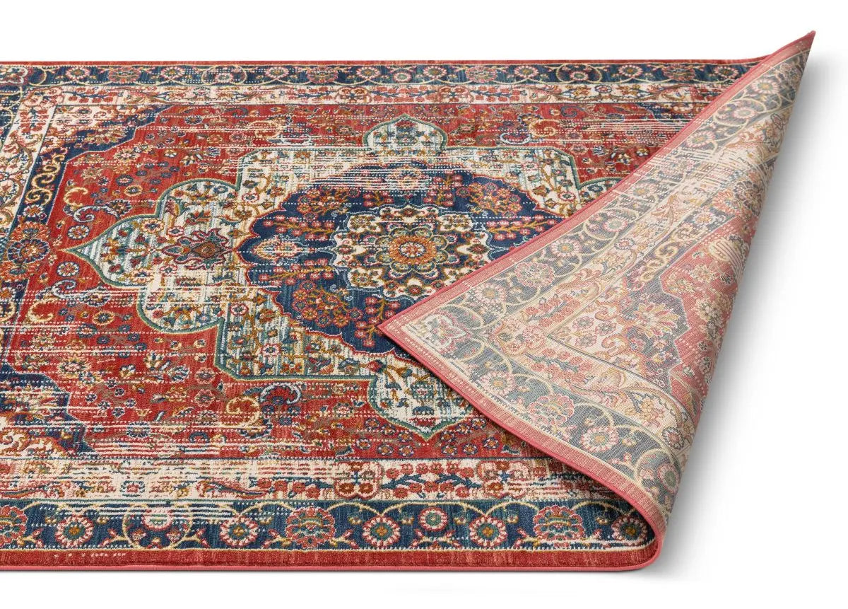 Alisha Crimson Traditional Medallion Distressed Rug、mySite、gigharbornorthrealestate