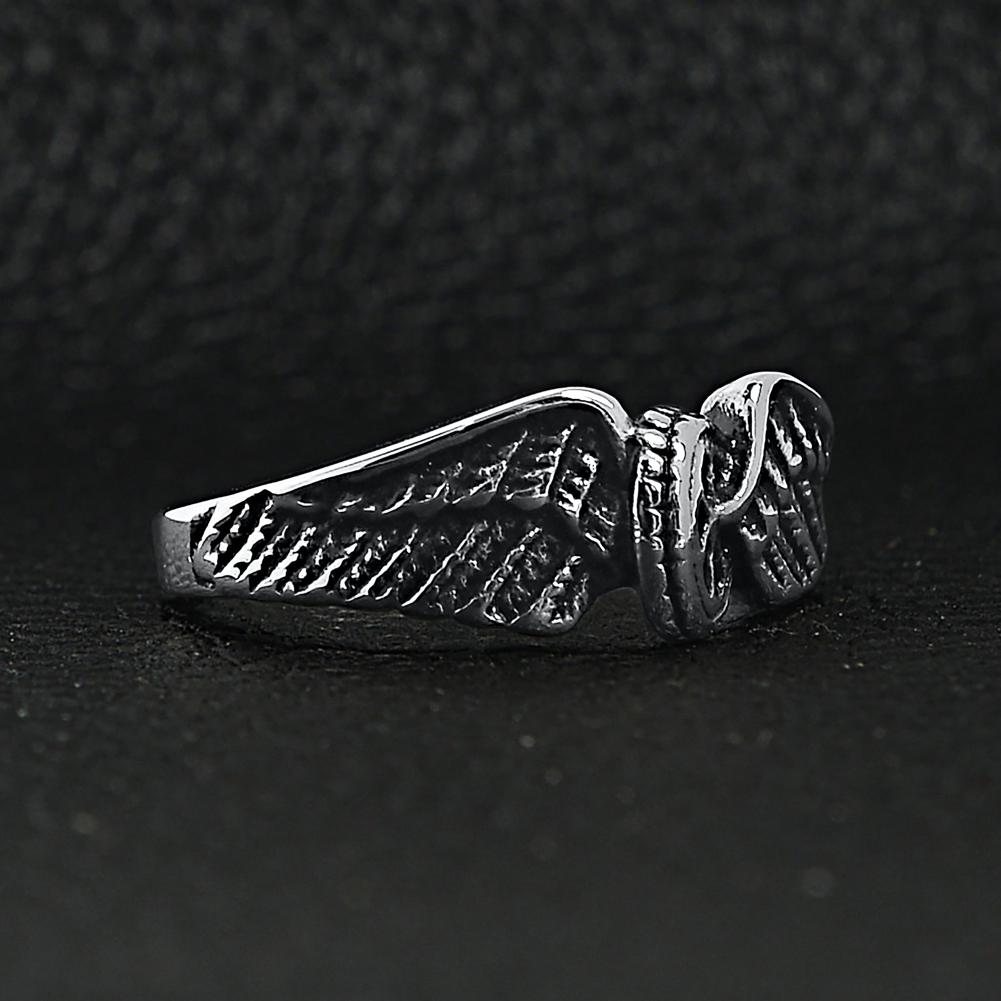 Stainless Steel Polished Winged Wheel Ring / SCR0238、mySite、dreamappss