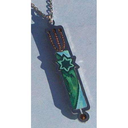 Seeka Mezuzah Pendant with Star of David、mySite、topwebapps