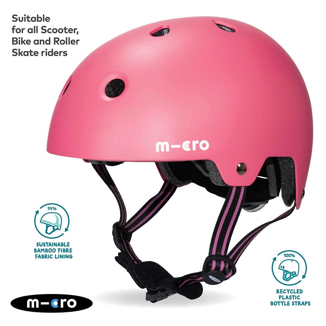  Micro Scooters Eco Matt Helmet - Pink、mySite、merchandisen