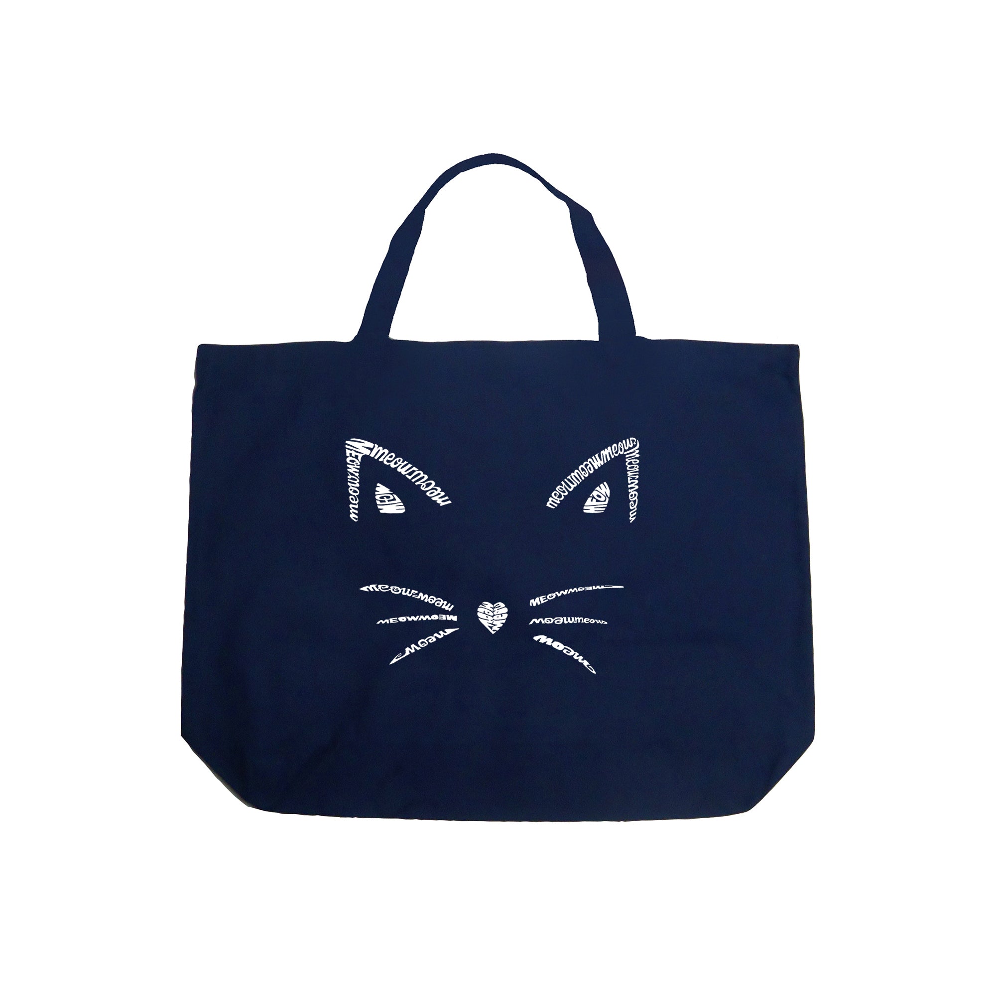Whiskers - Large Word Art Tote Bag、mySite、camillekostekn