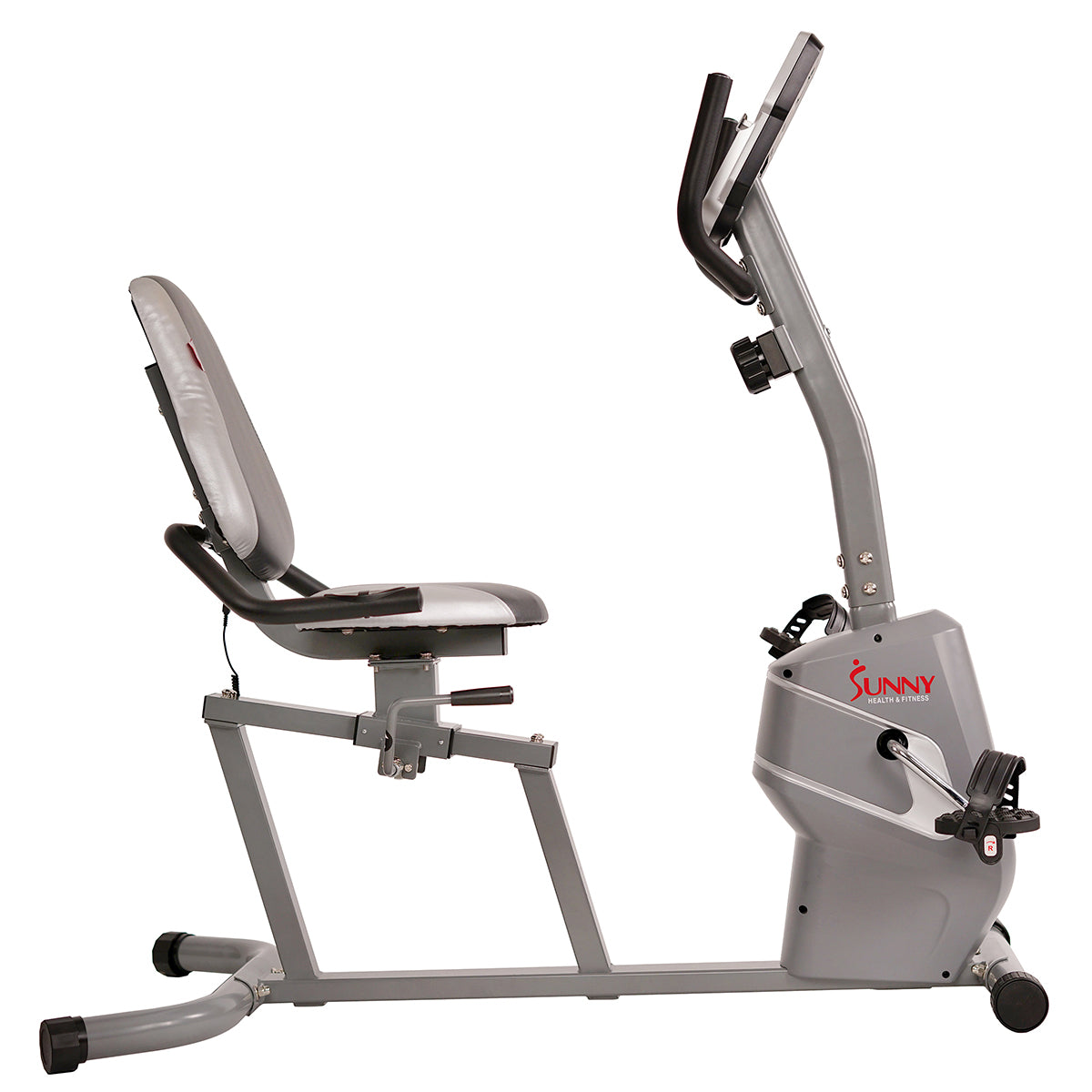  Magnetic Recumbent Exercise Bike w/ Easy Adjustable Seat, Device Holder, RPM and Pulse Rate、mySite、ghnorth