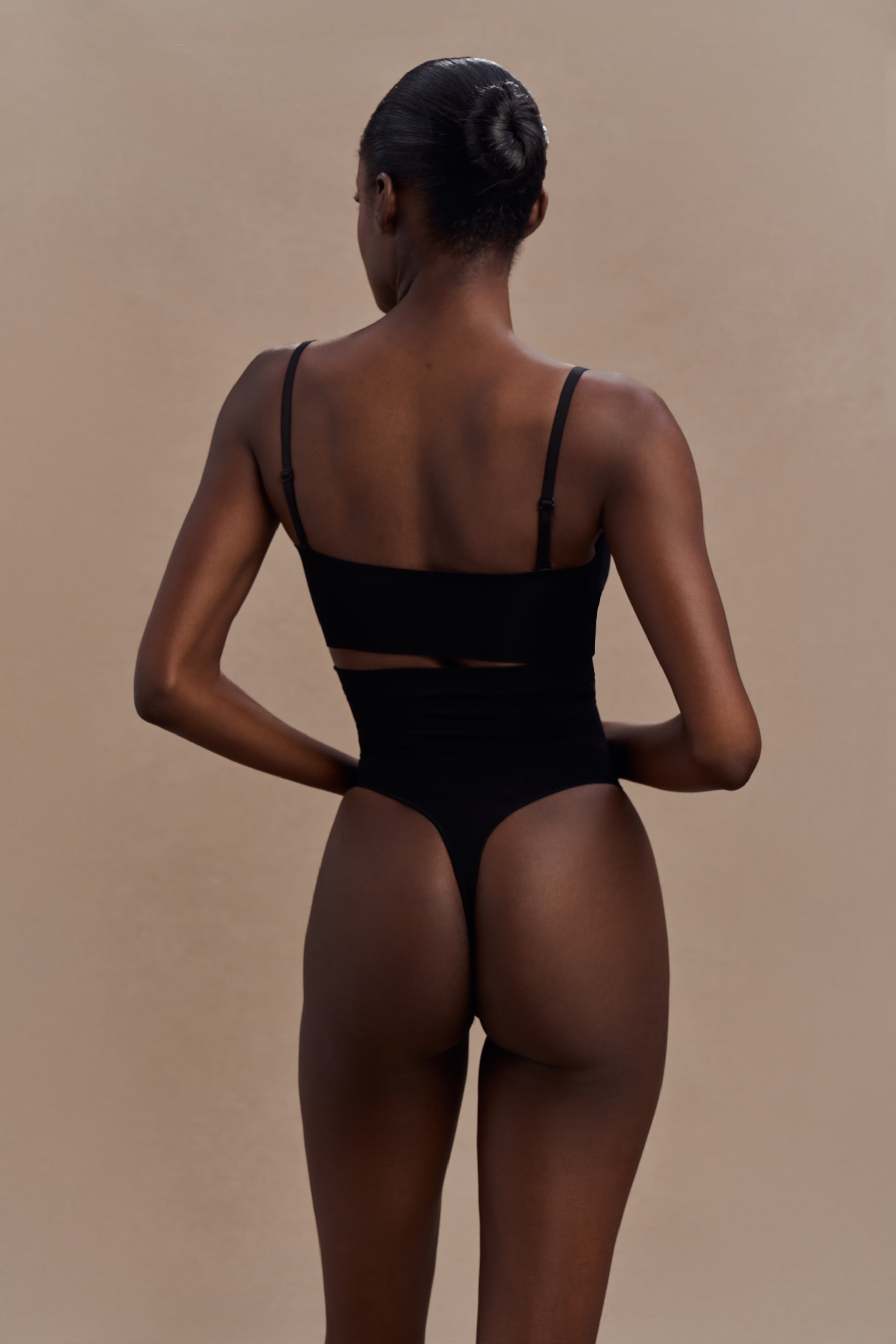 Saria High Waist Shapewear Briefs - Black、mySite、solidvoid