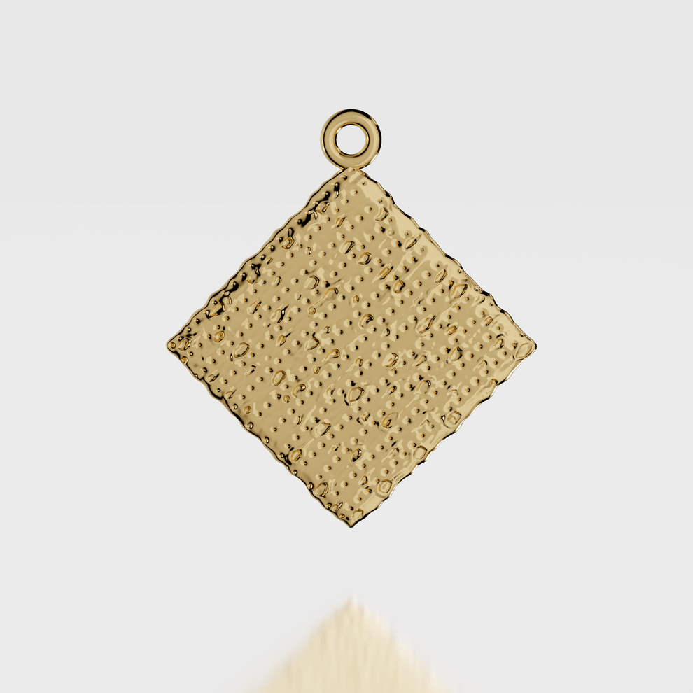 Matzah Charm Necklace - 14k Gold, Gold Vermeil or Sterling Silver、mySite、topwebapps