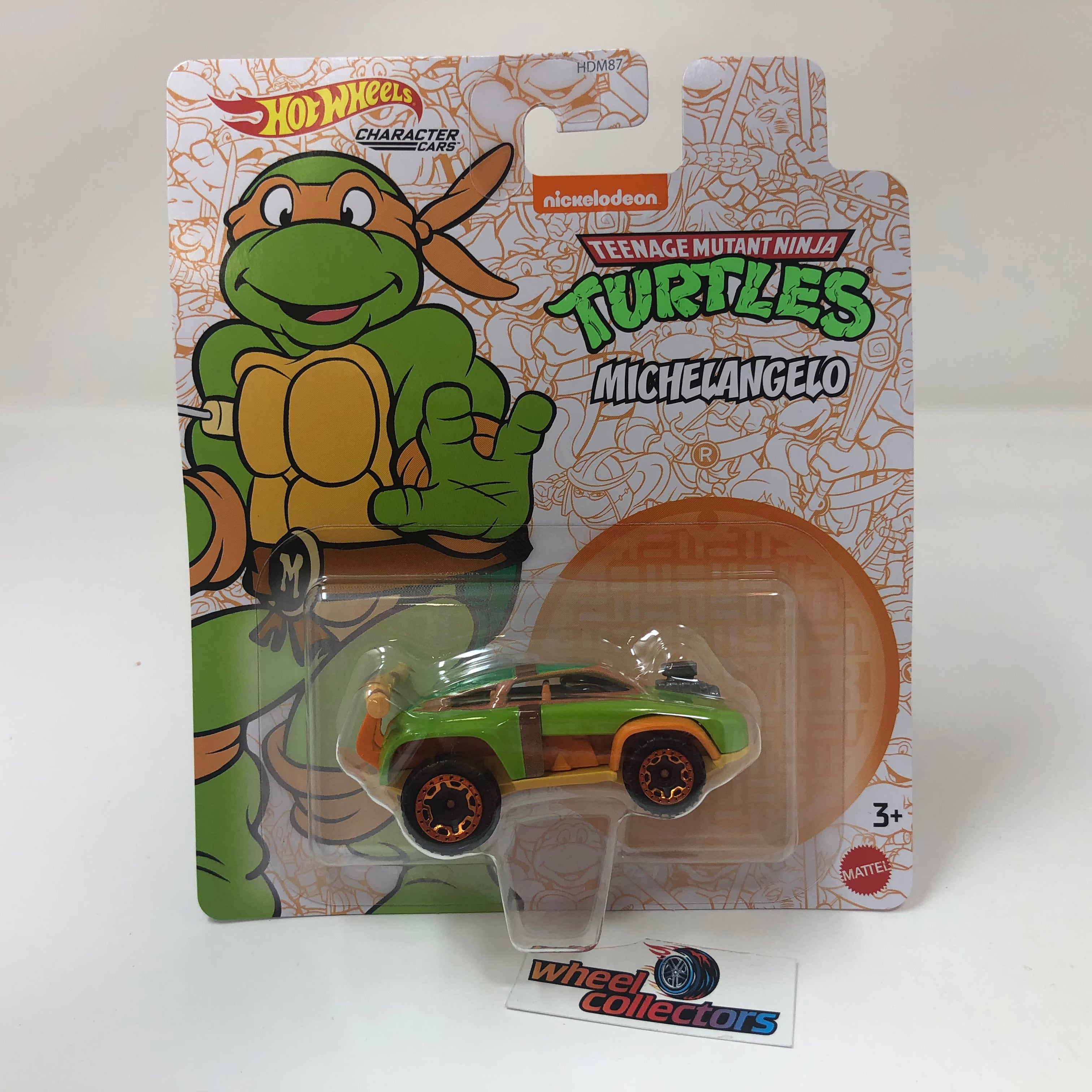 Michelangelo Teenage Turtles * 2022 Hot Wheels Character Cars Case D nickelodeon、mySite、hgirdovlk