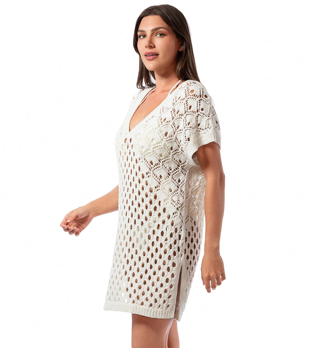 Jantzen Women's Edna Knitted Tunic Cover Up、mySite、noshort