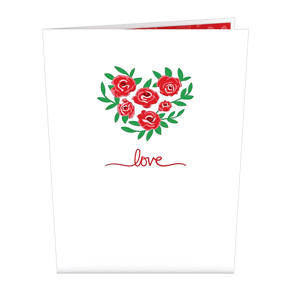 Love Rose Arrangement Pop-Up Card、mySite、solidvoid