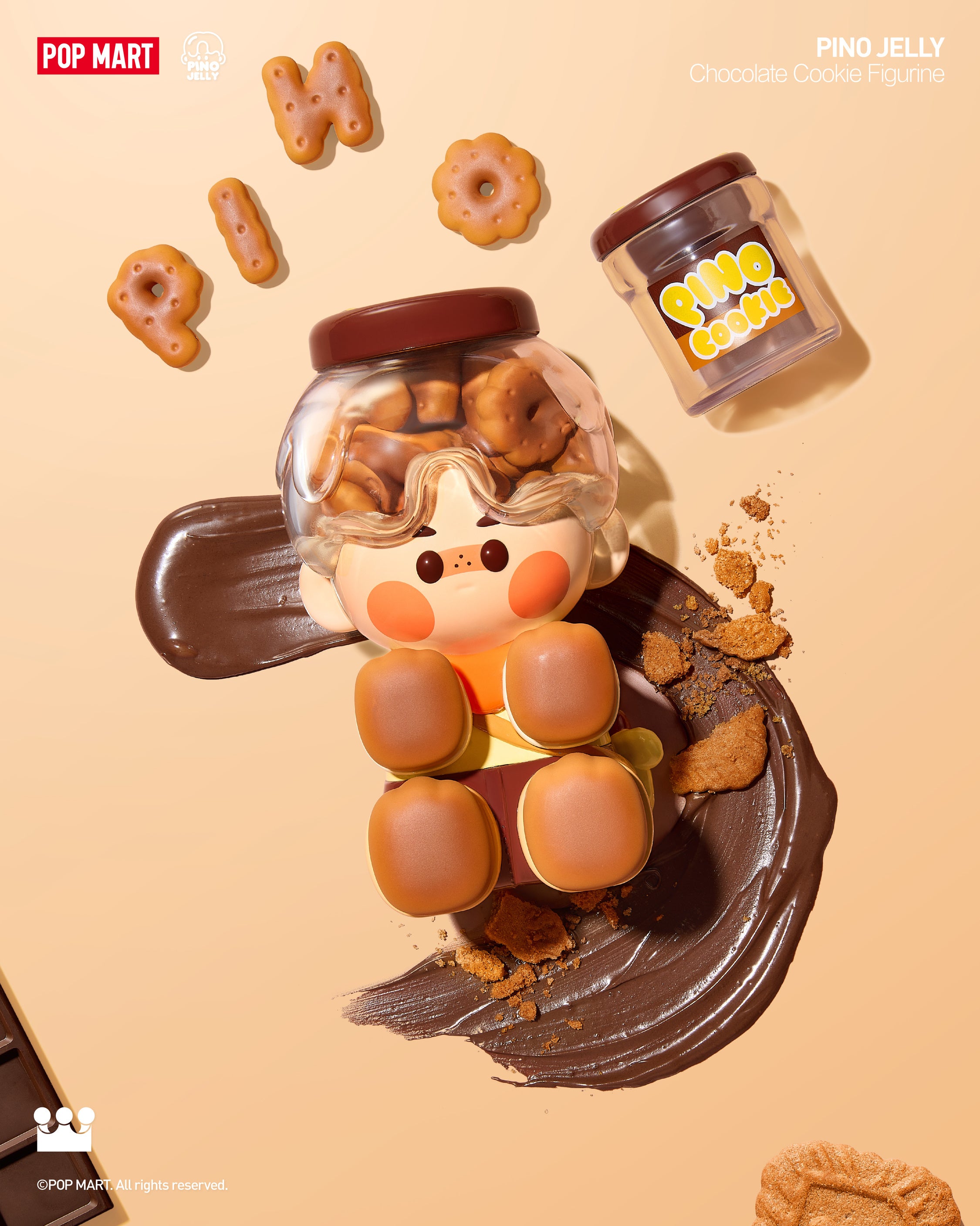  POP MART PINO JELLY Chocolate Cookie Figurine、mySite、greenlandpopulation