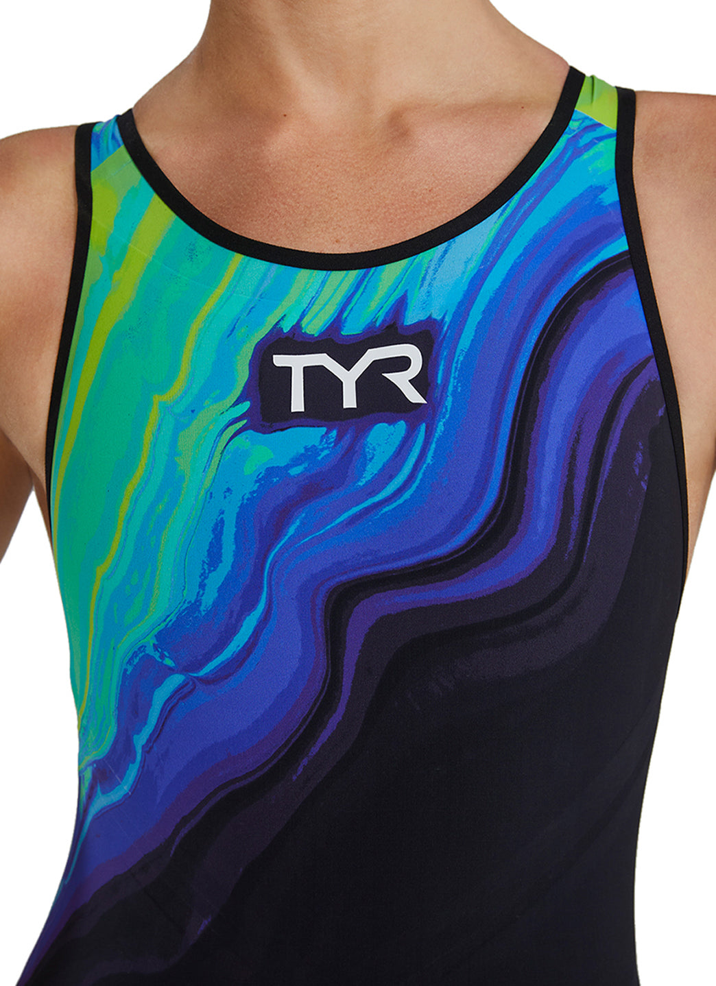 TYR Women's Venzo Volconyx Closed Back Tech Suit Swimsuit、mySite、noshort