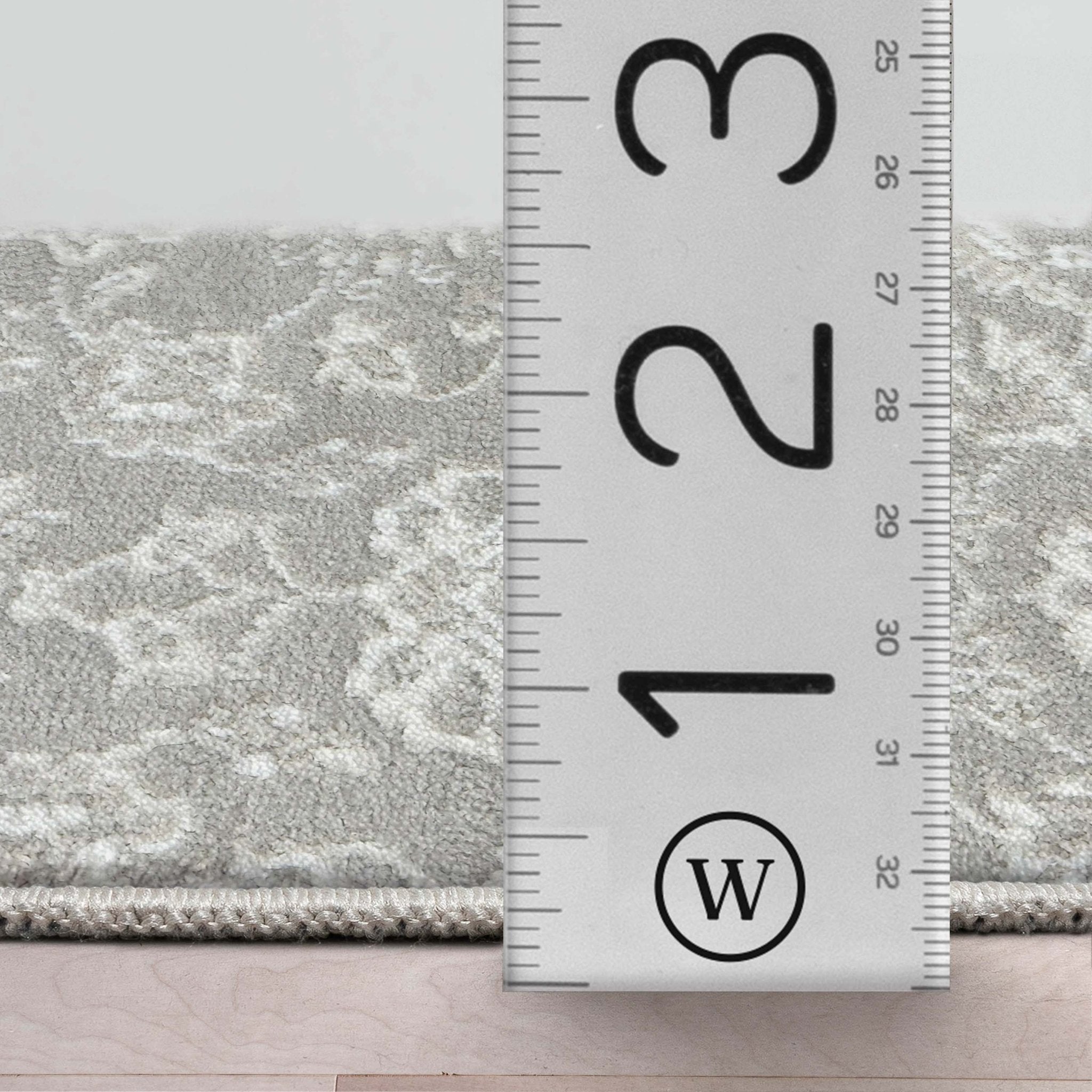 Custom Size Runner Oswin Floral Grey Choose Your Width x Choose Your Length Runner Rug - Perfect For Hallway, Stairs & Kitchen、mySite、gigharbornorthrealestate