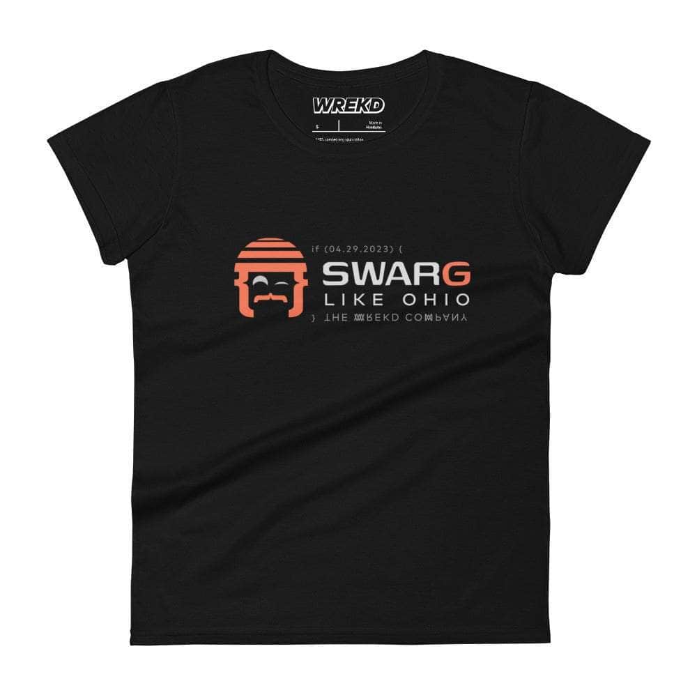  WREKD SWARG LIKE OHIO Parody Goggle Dooms Day Women's Tee、mySite、merchandisen