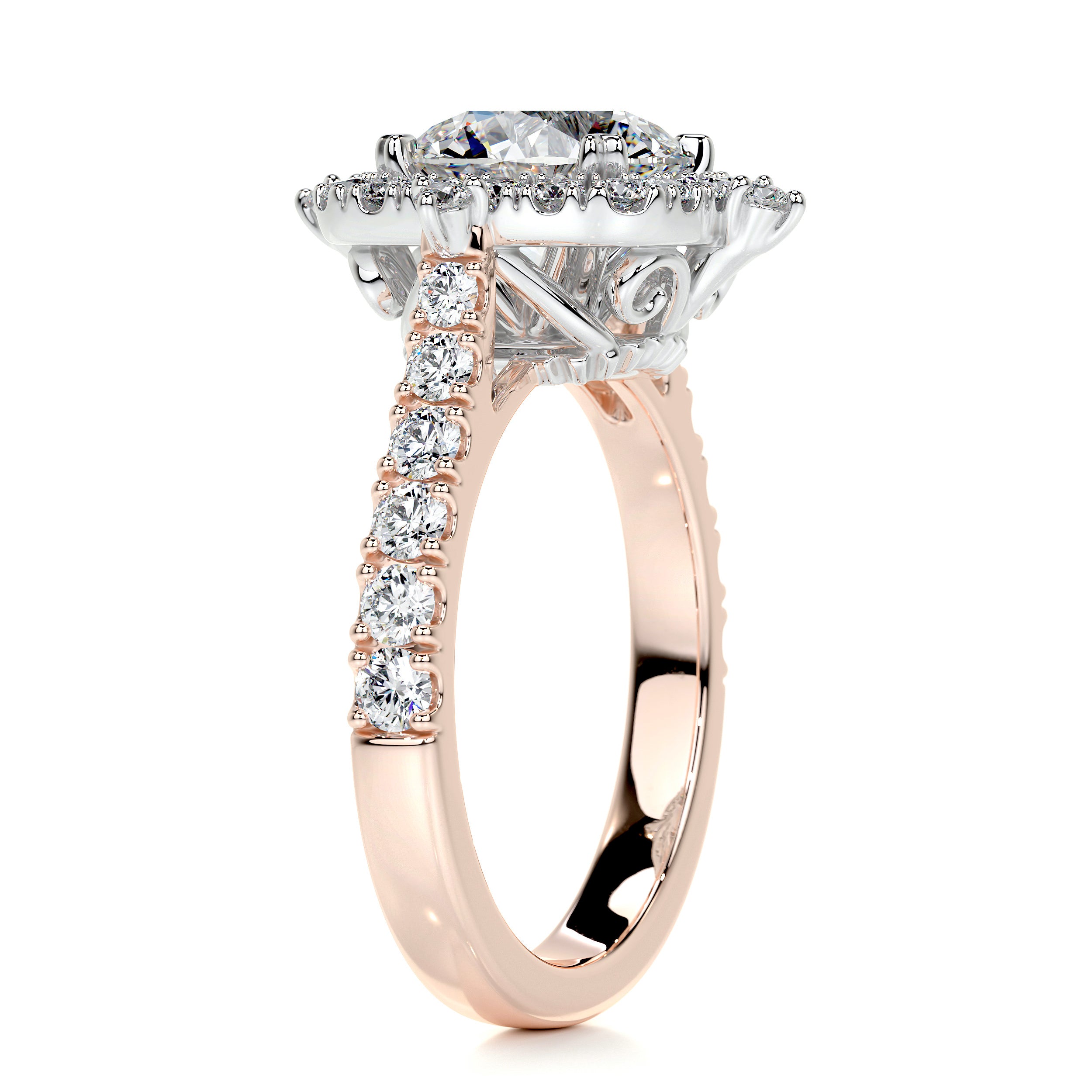 Francesca Diamond Engagement Ring -14K Rose Gold、mySite、hinf8tx79