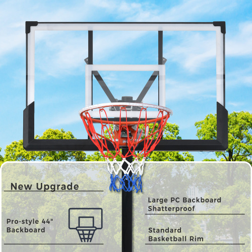 Portable Basketball Hoop Basketball System 8-10ft Height Adjustable for Youth Adults LED Basketball Hoop Lights, Colorful lights, Waterproof,Super Bright to Play at Night Outdoors,Good Gift for Kids、、xpatfood