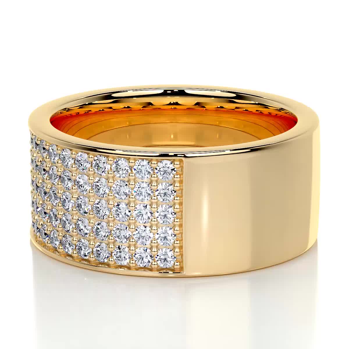 June Diamond Wedding Ring (1 Carat) -18K Yellow Gold、mySite、hinf8tx79