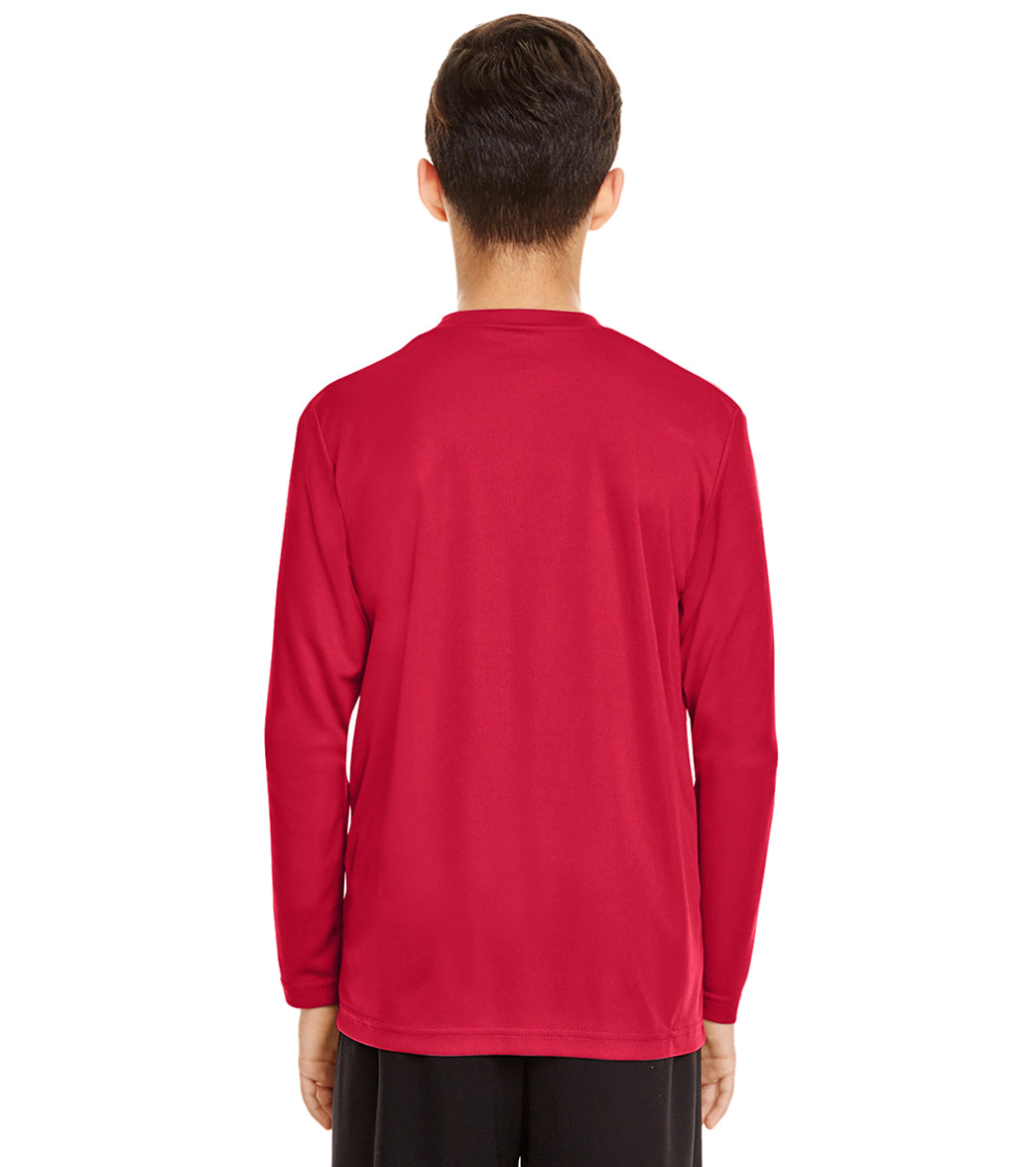 Team 365 Youth Zone Performance Long Sleeve T-Shirt、mySite、noshort