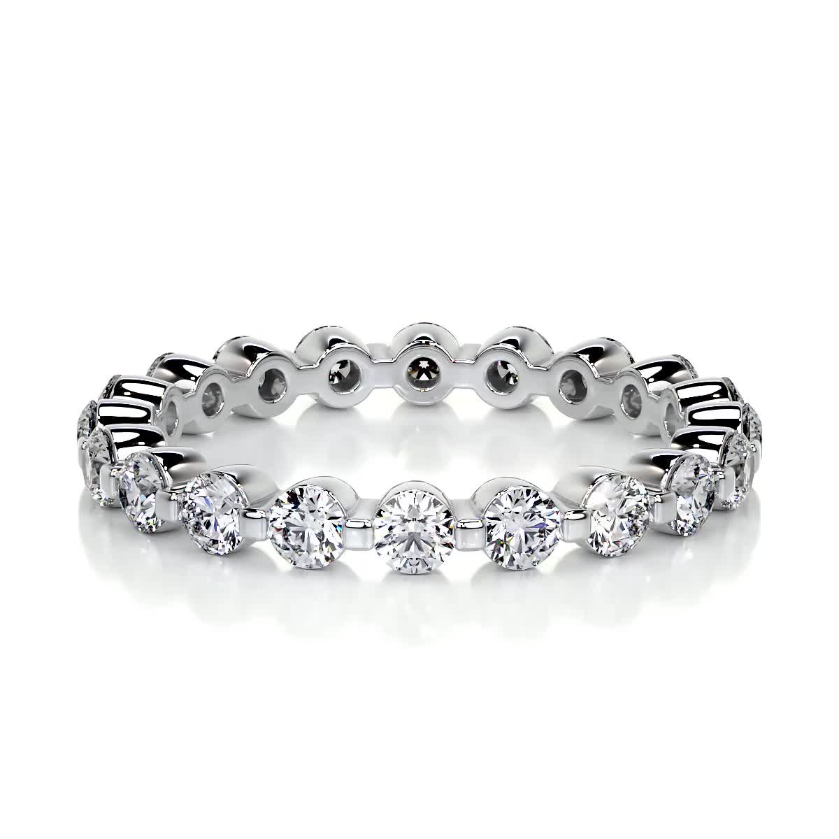Josie Lab Grown Eternity Wedding Ring (1.75 Carat) -14K White Gold、mySite、hinf8tx79