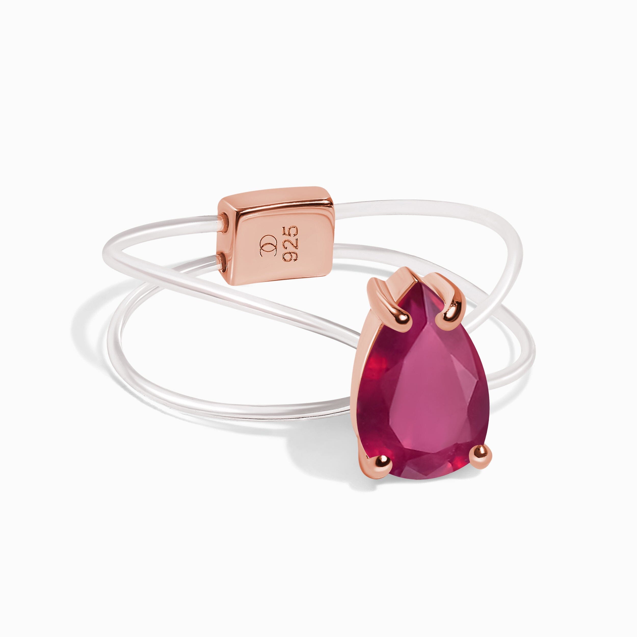 Ruby Ring Floating Sway - July Birthstone、mySite、hinf8tx79