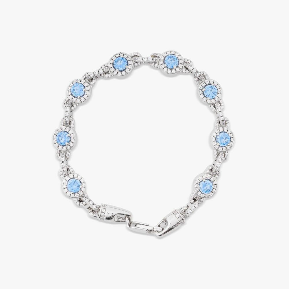 Blue Halo Moissanite Bracelet、mySite、hinf8tx79