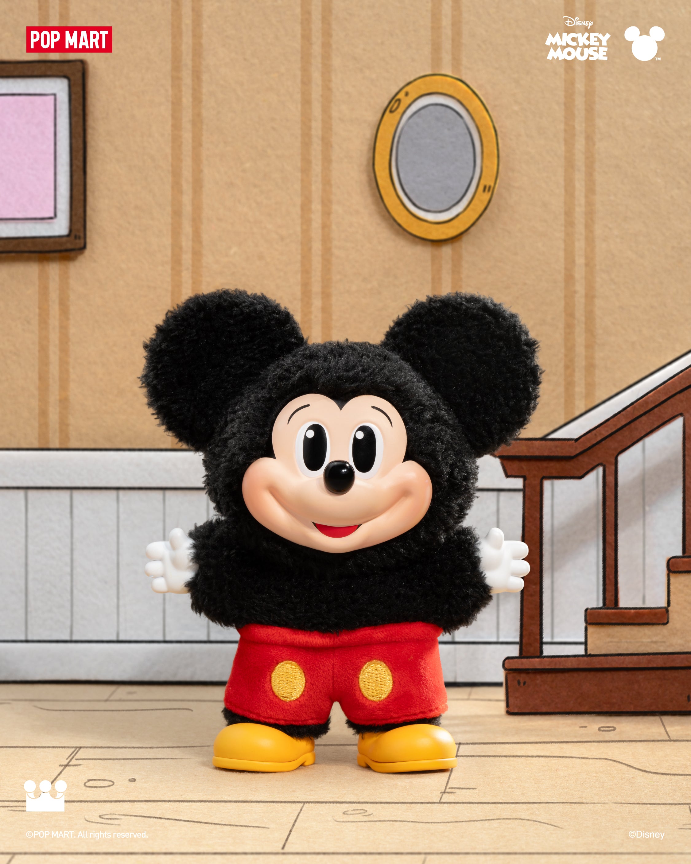  POP MART Mickey Family Cute Together Keychain Series Figures、mySite、greenlandpopulation