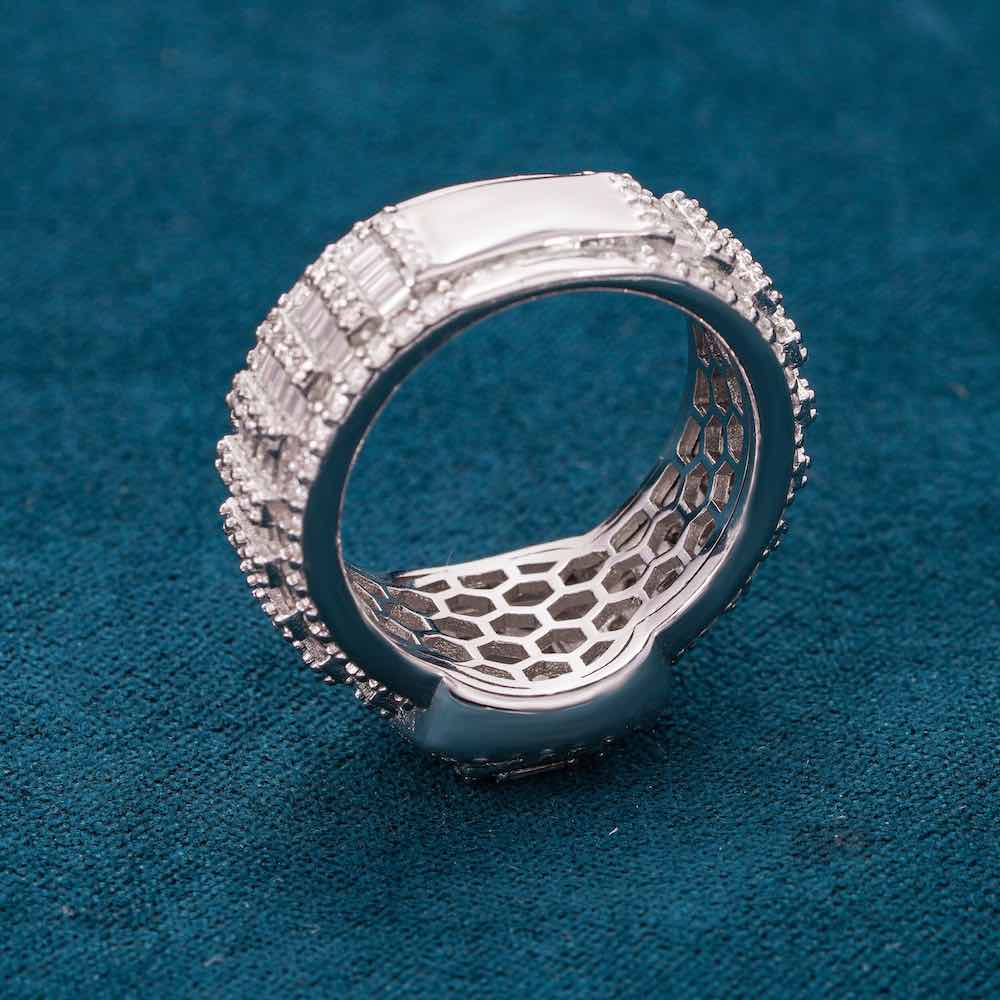 Moissanite Baguette Eternity Band 14K Gold、mySite、hinf8tx79