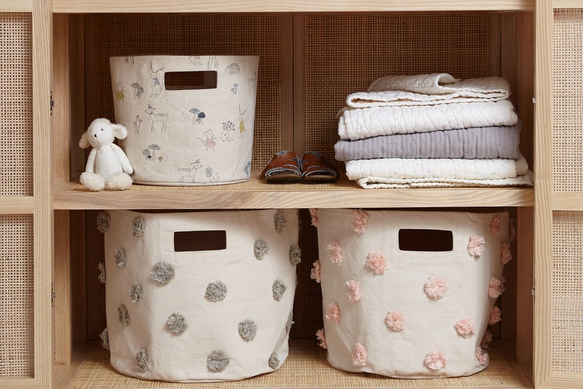 Pom Pom Basket - Bin - Blush、mySite、g9winljtr