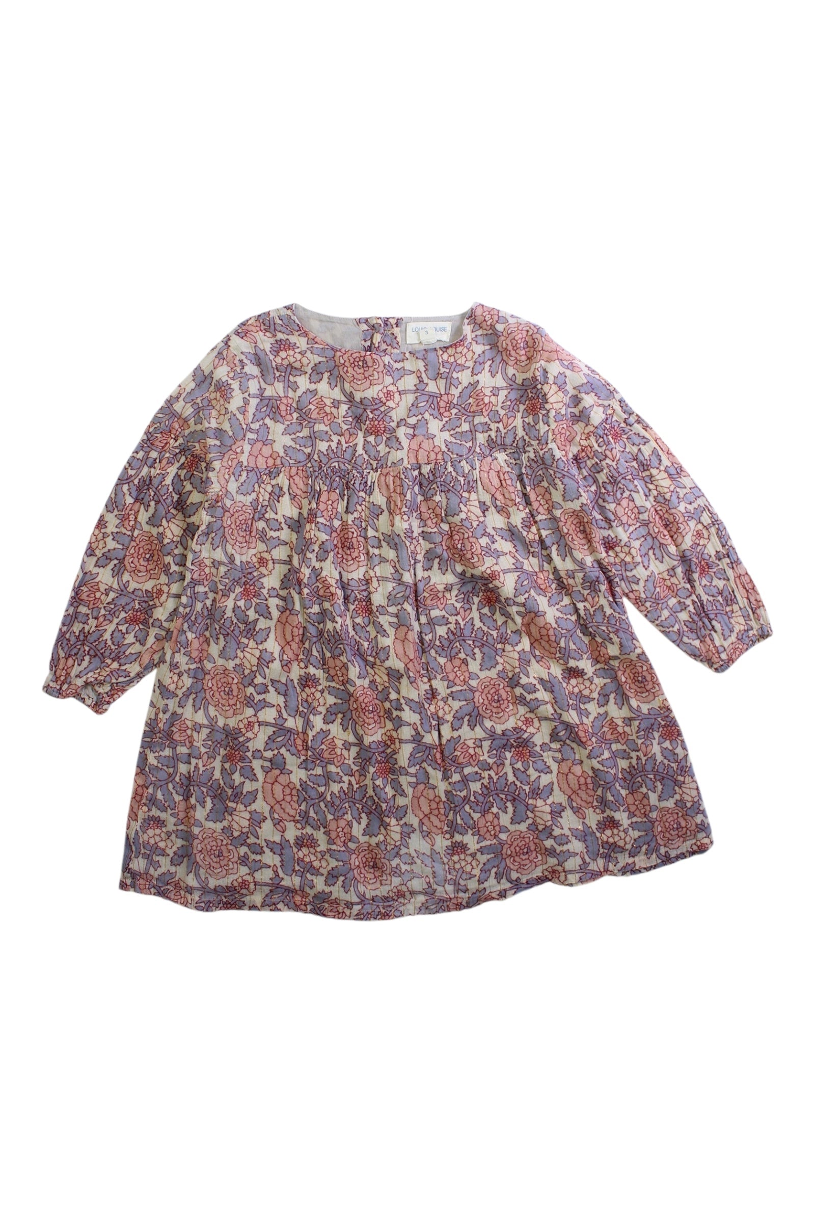 Louis Louise Long Sleeve Floral Dress 3T、mySite、g9winljtr
