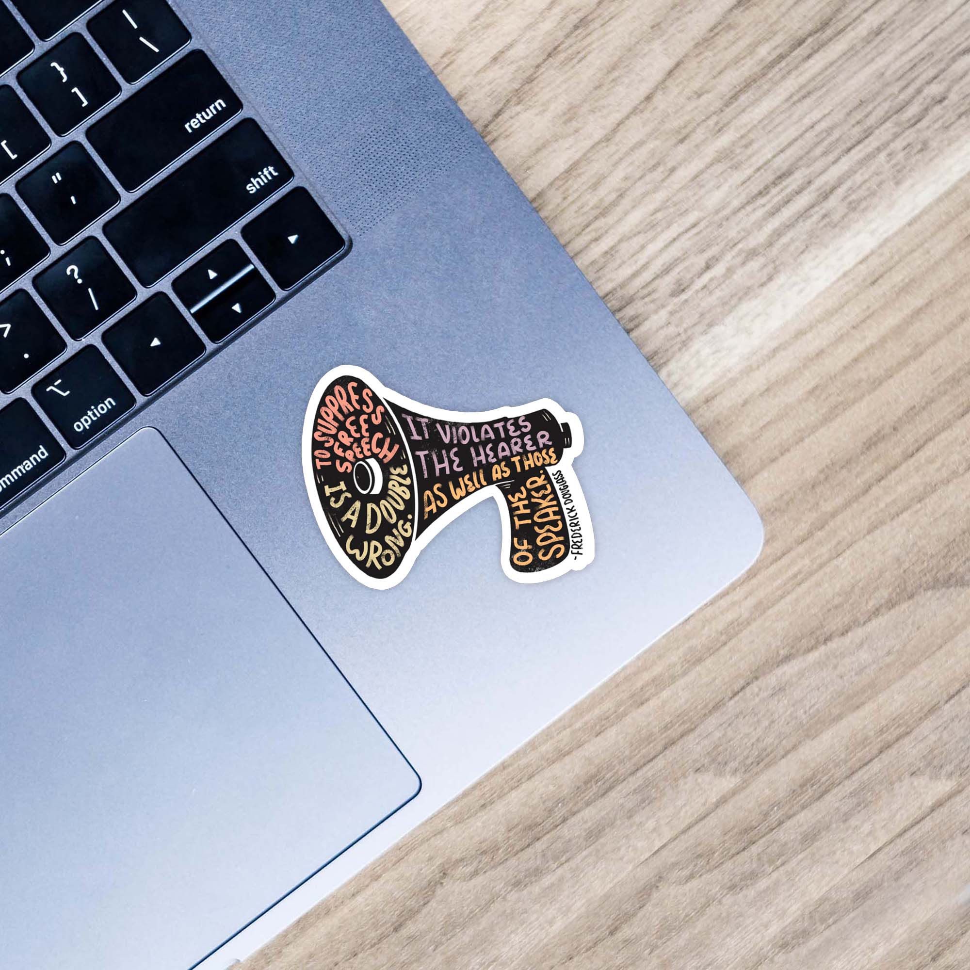  To Suppress Free Speech Is A Double Wrong Quote Sticker、mySite、ghnorth